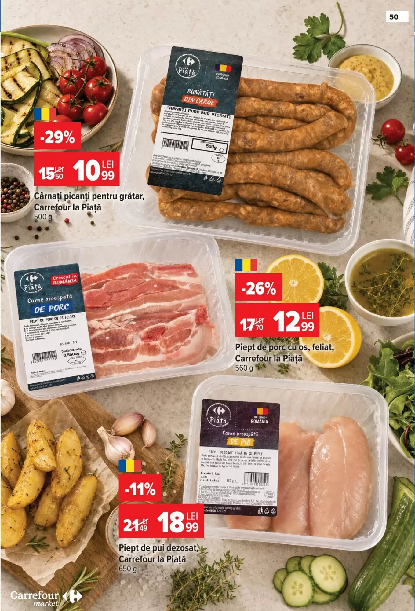 Catalogul cu oferte Carrefour Market valabil de la 22.07.2026 - Pagina 50.