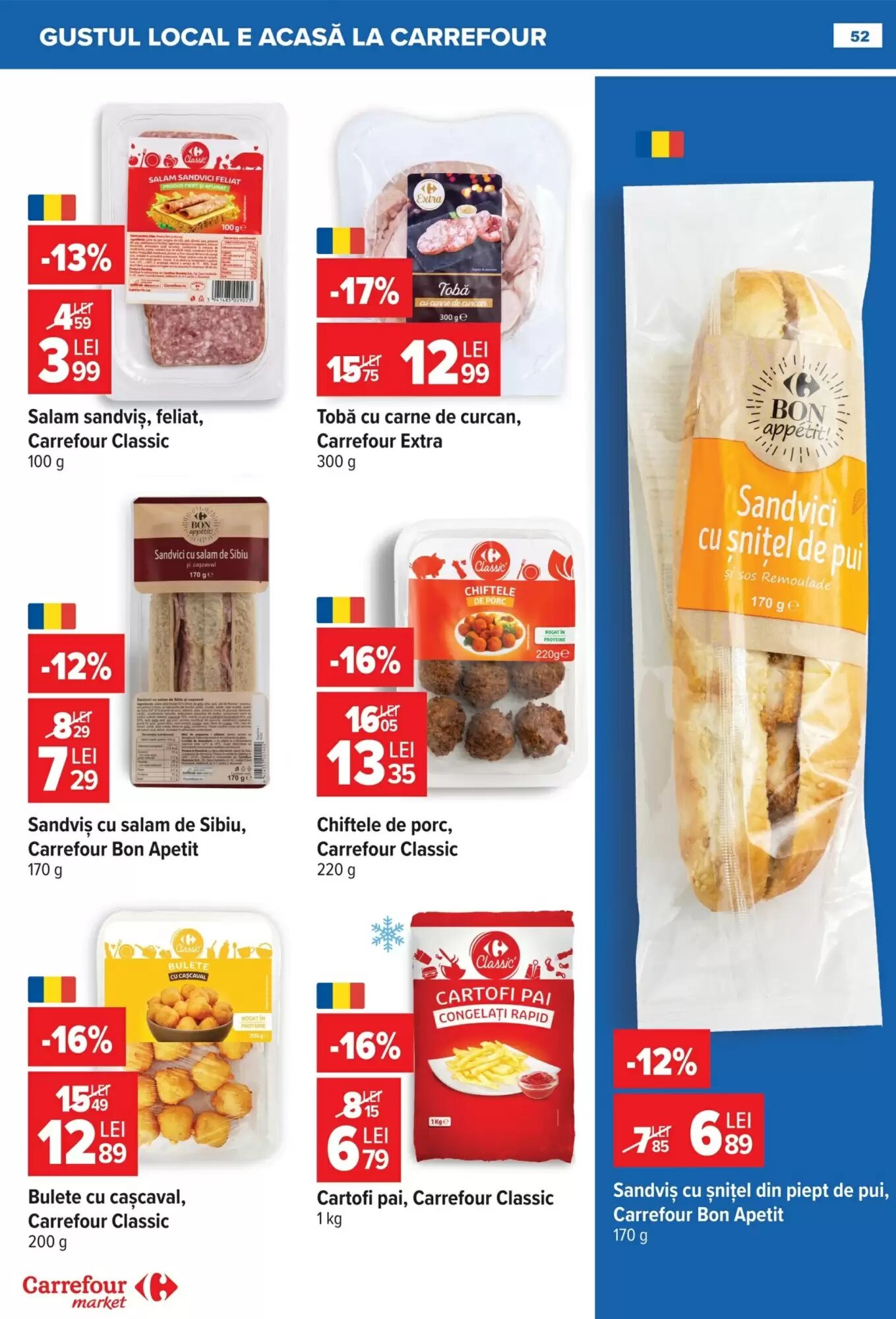 Catalogul cu oferte Carrefour Market valabil de la 22.07.2026 - Pagina 52.