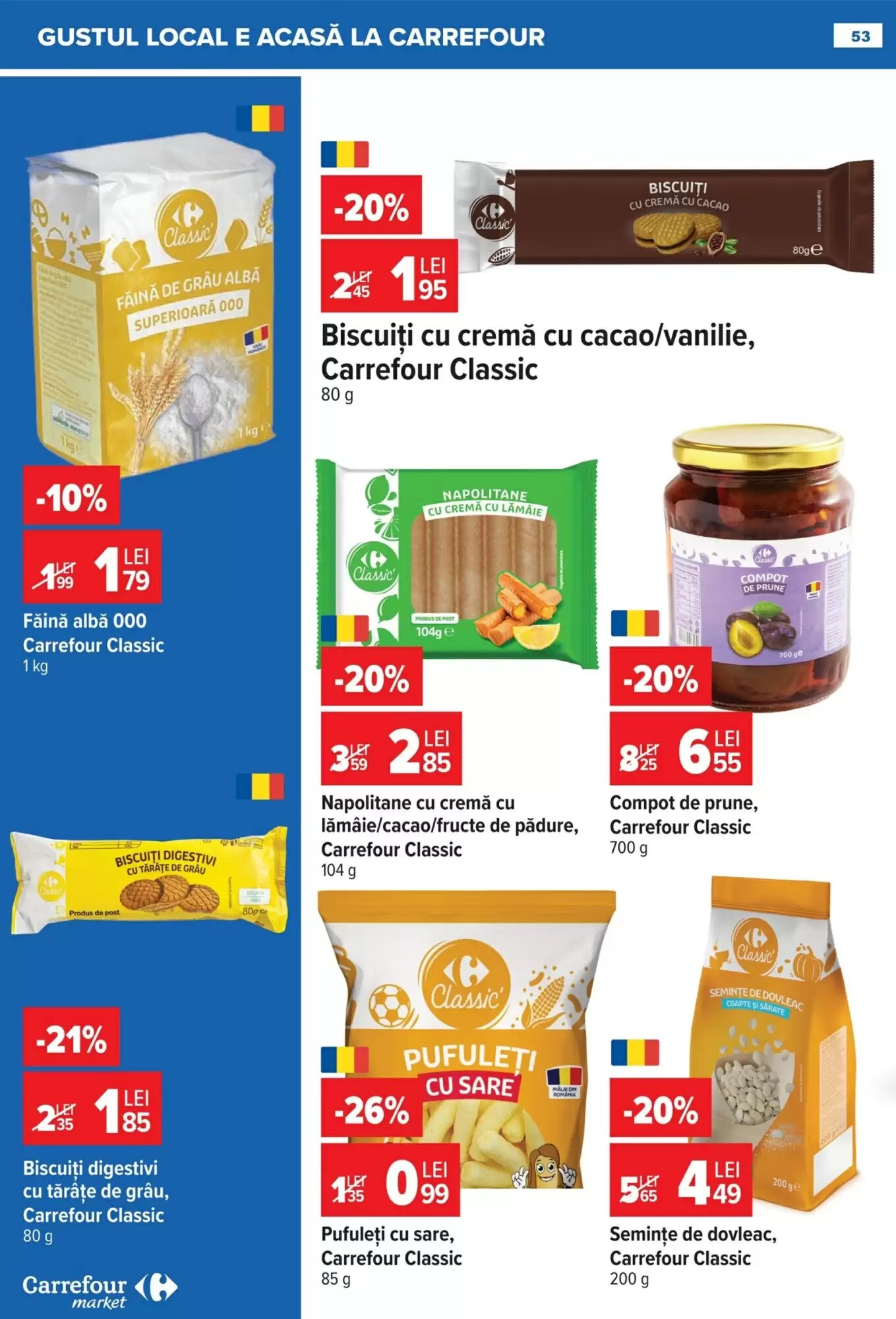 Catalogul cu oferte Carrefour Market valabil de la 22.07.2026 - Pagina 53.