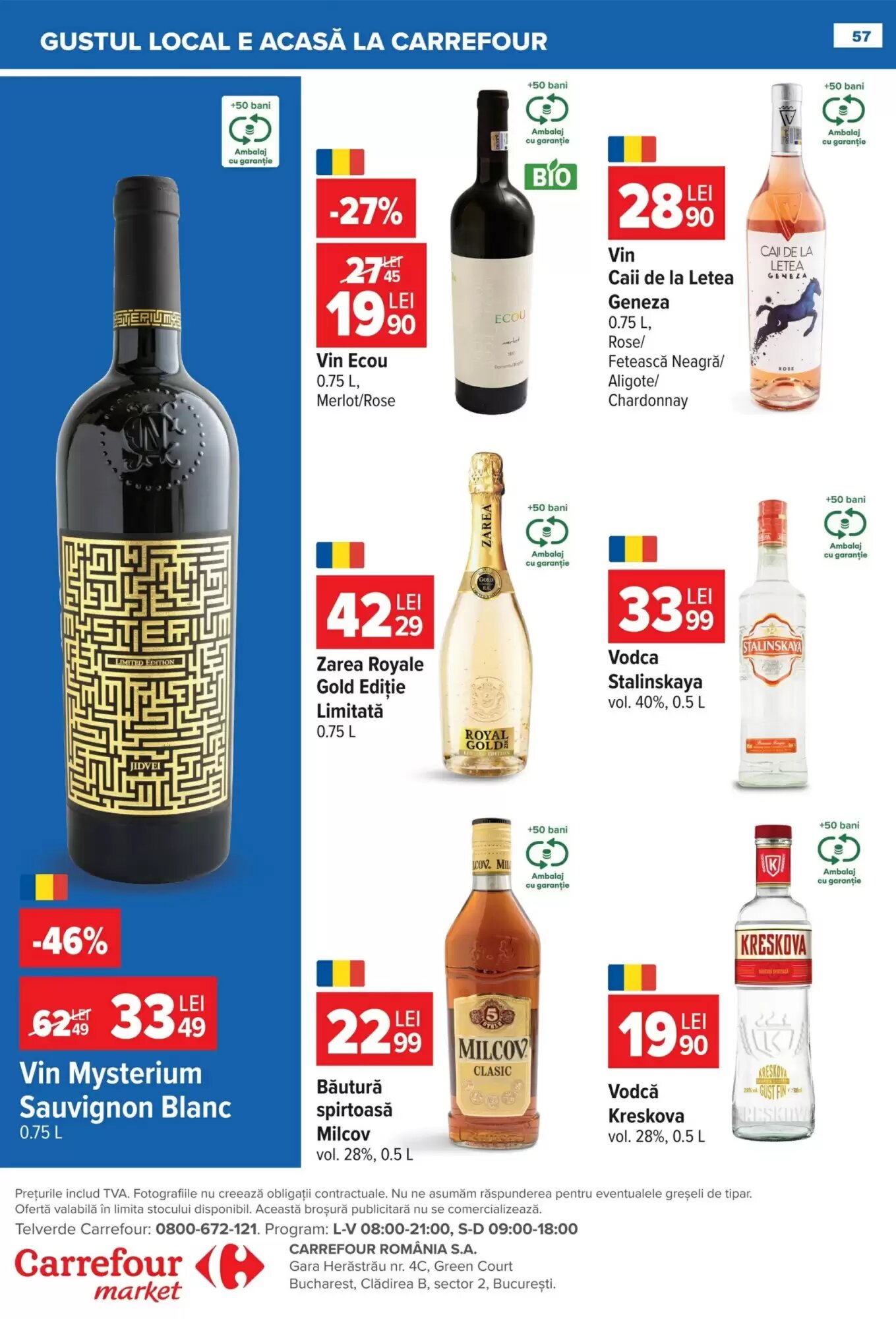 Catalogul cu oferte Carrefour Market valabil de la 22.07.2026 - Pagina 57.