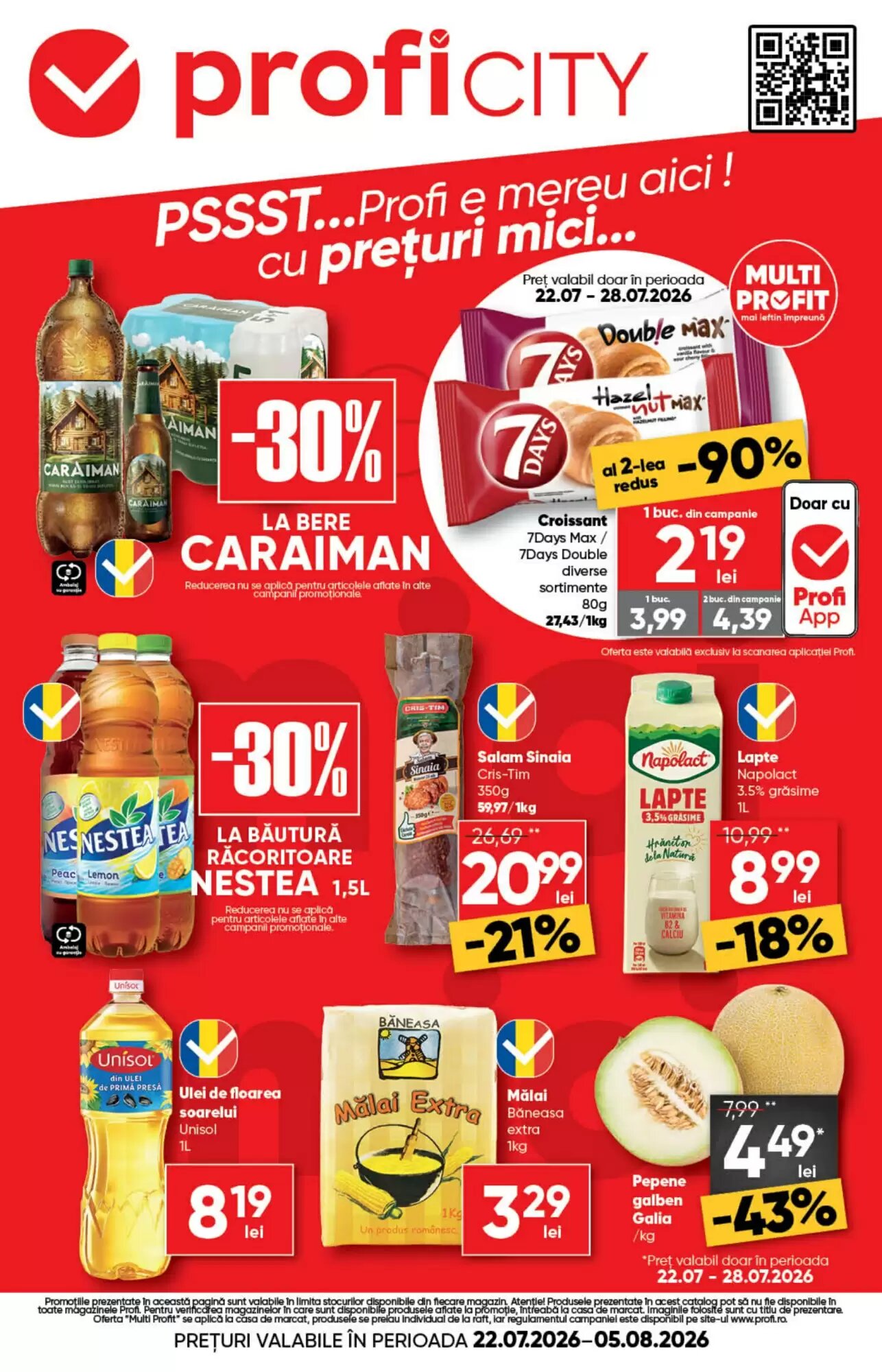 Catalogul cu oferte PROFI valabil de la 22.07.2026 - Pagina 1.