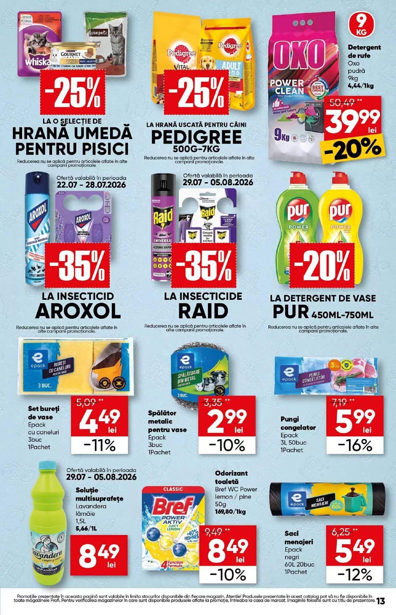 Catalogul cu oferte PROFI valabil de la 22.07.2026 - Pagina 13.