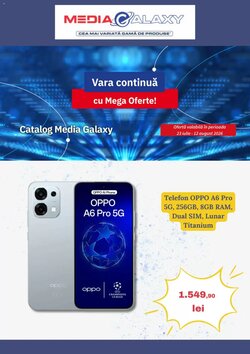 Catalogul cu oferte Media Galaxy valabil de la 22.07.2026