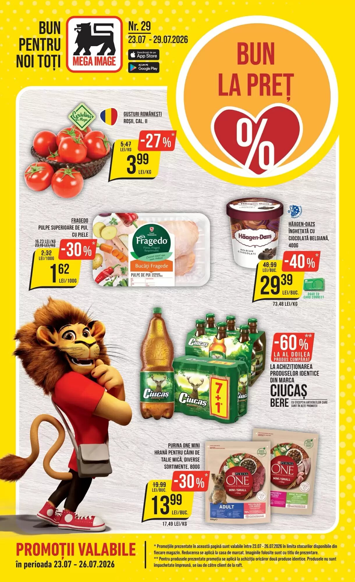 Catalogul cu oferte Mega Image valabil de la 23.07.2026 - Pagina 1.