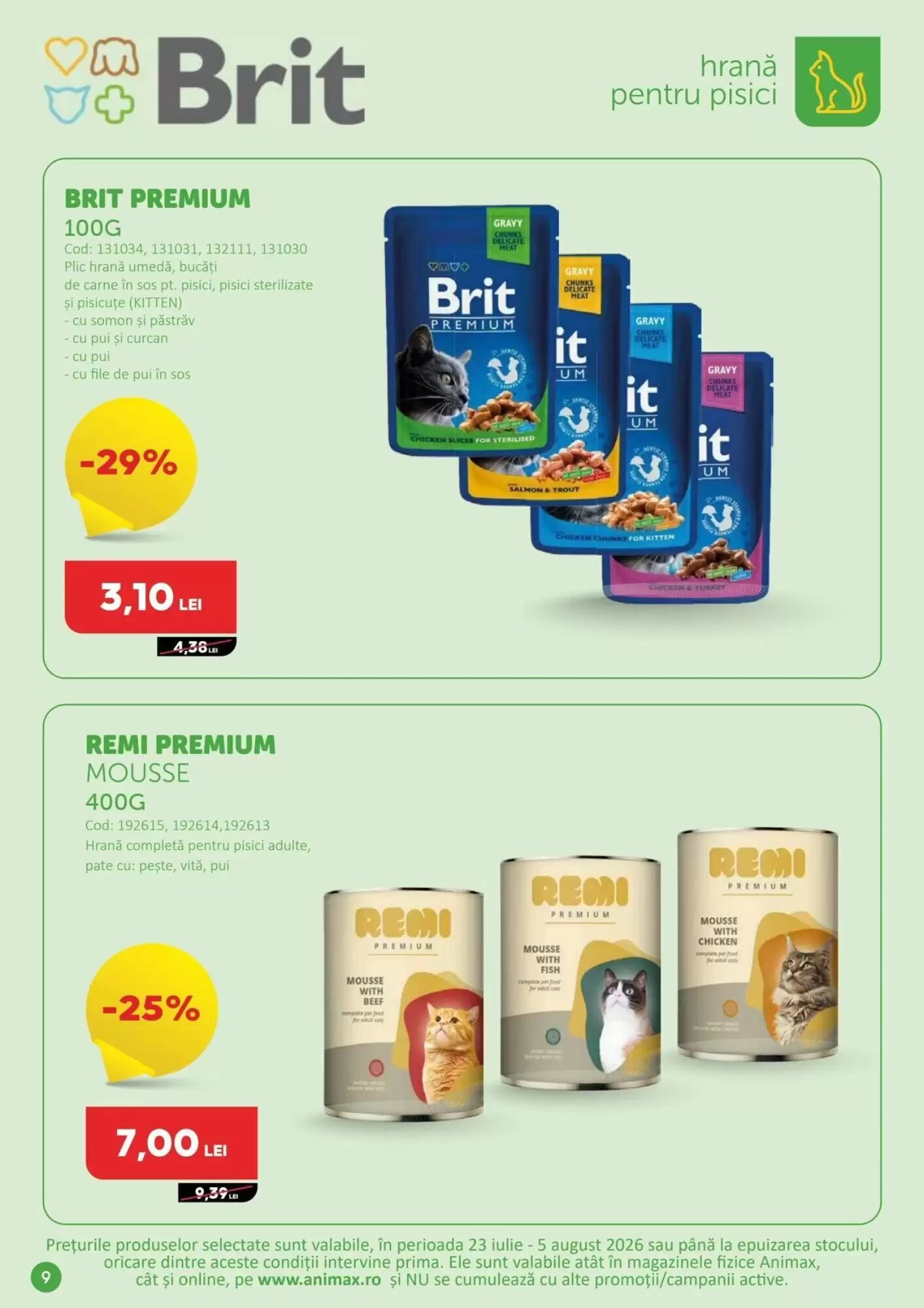 Catalogul cu oferte Animax valabil de la 23.07.2026 - Pagina 12.