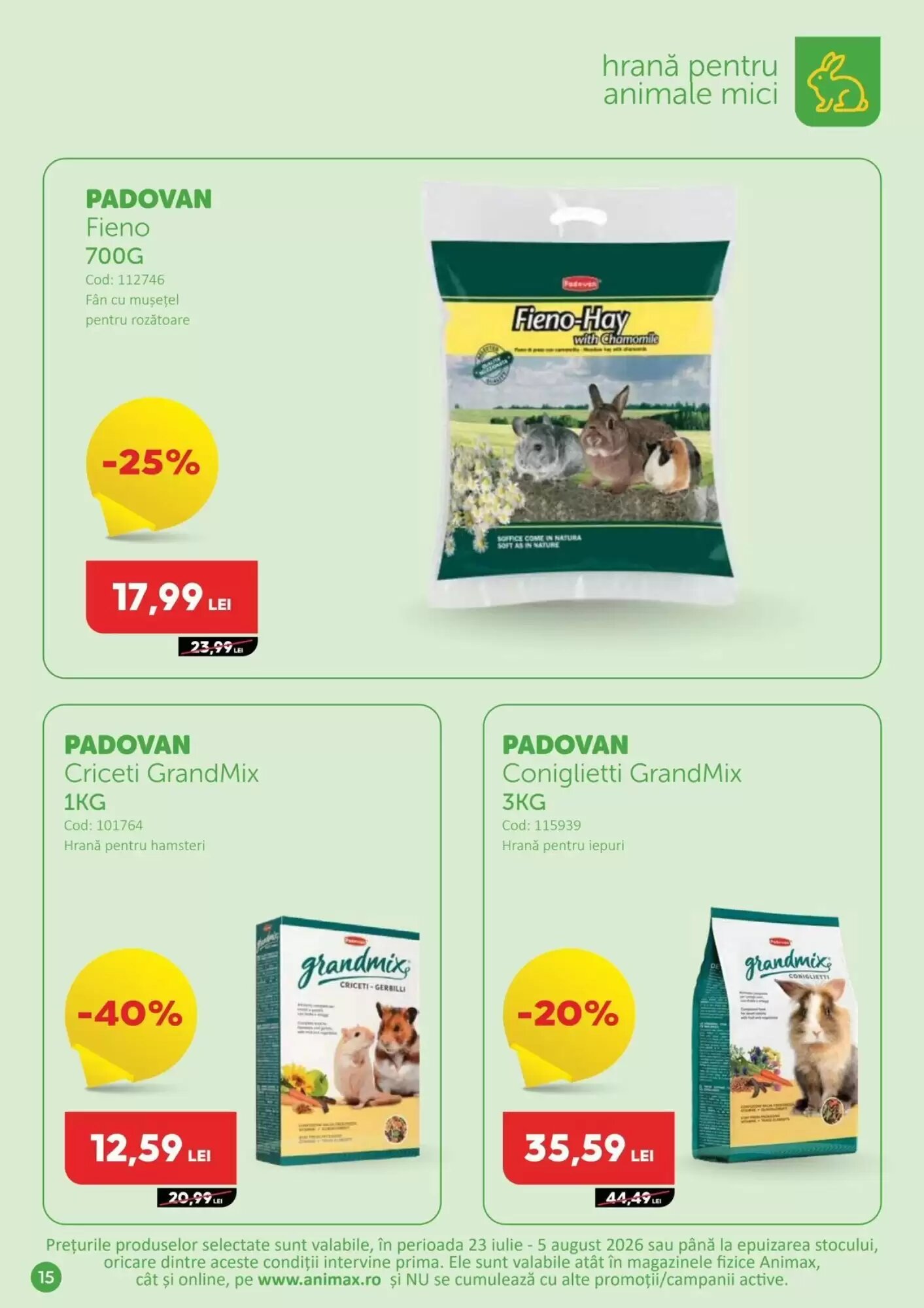 Catalogul cu oferte Animax valabil de la 23.07.2026 - Pagina 16.