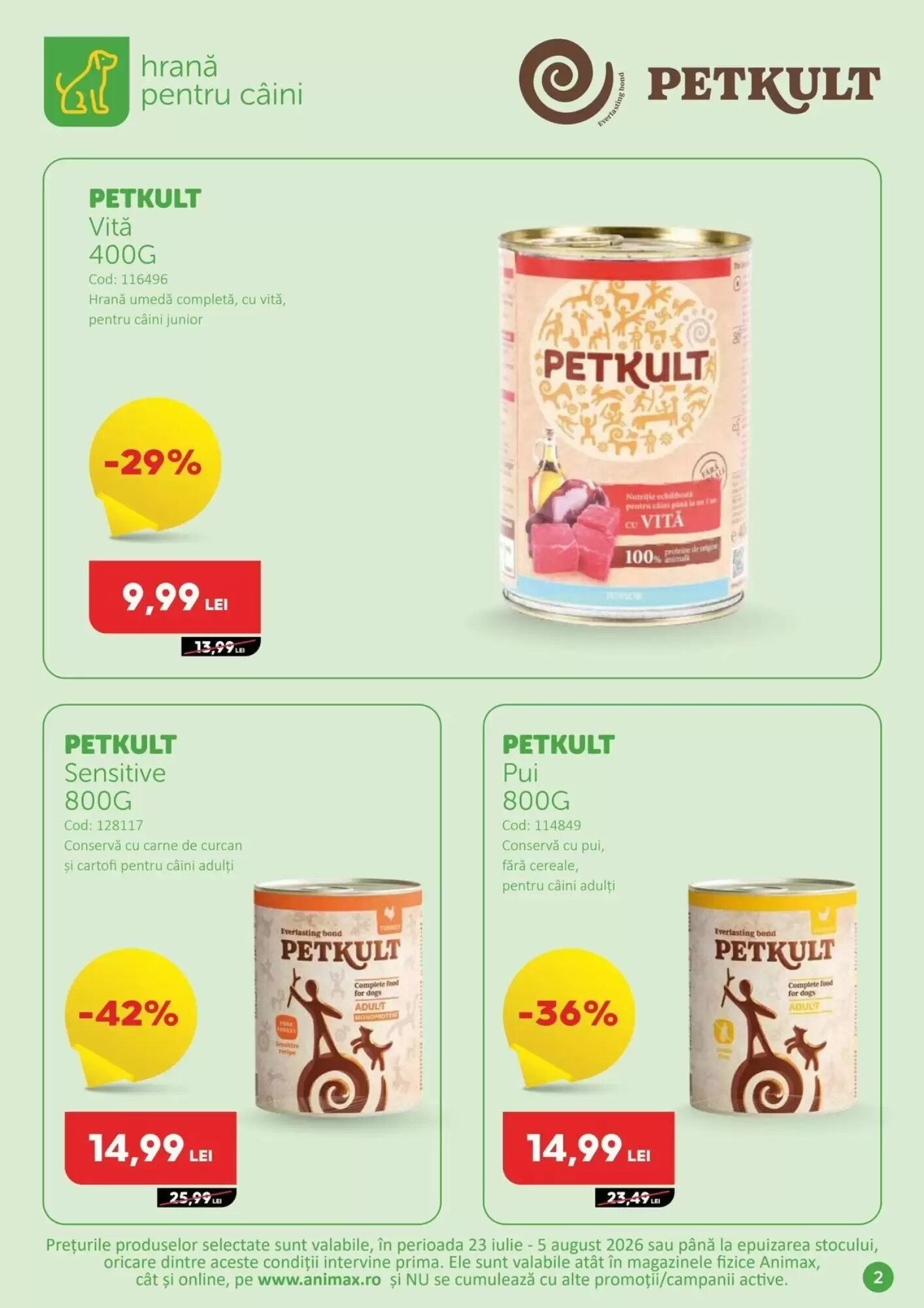 Catalogul cu oferte Animax valabil de la 23.07.2026 - Pagina 2.