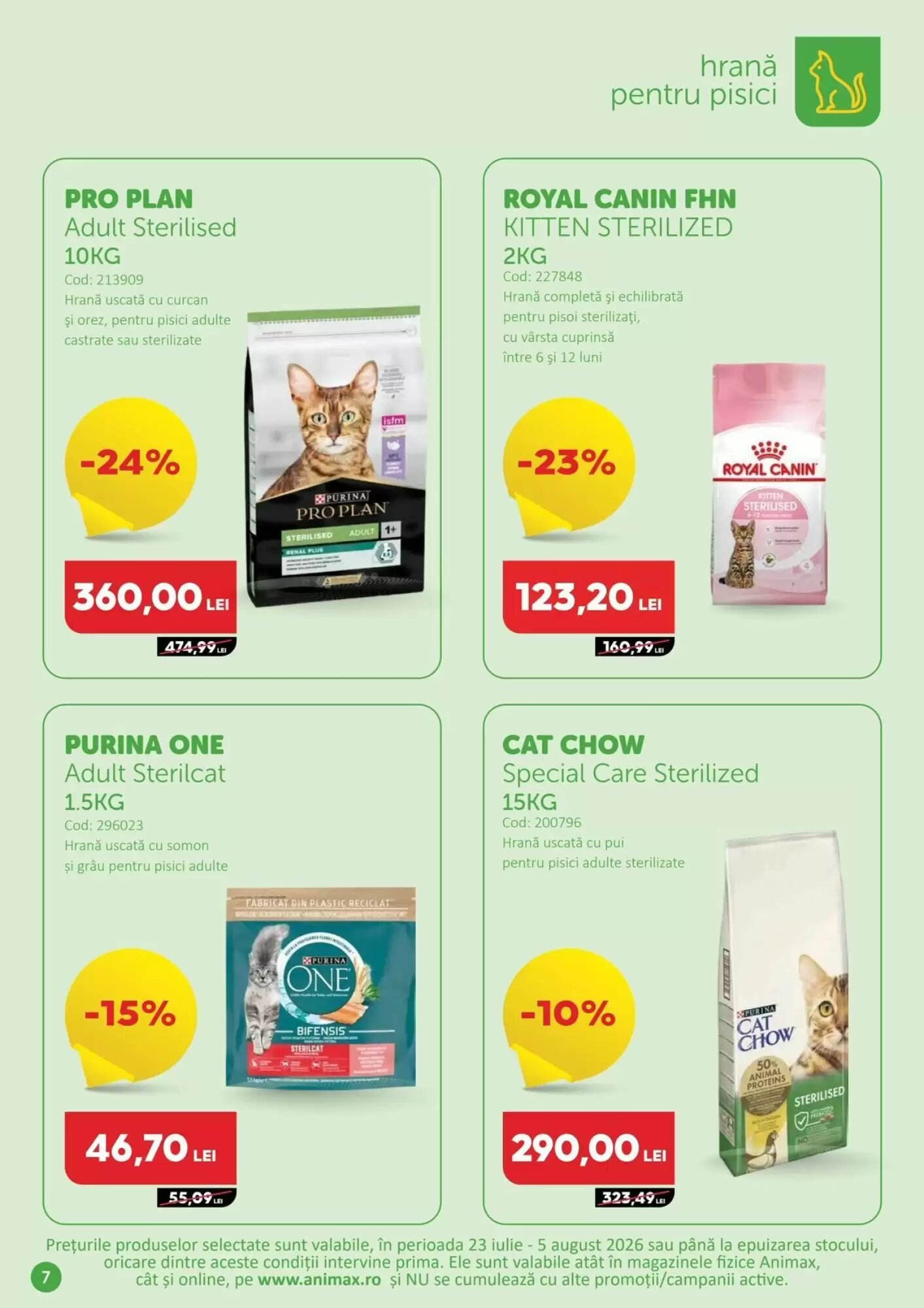 Catalogul cu oferte Animax valabil de la 23.07.2026 - Pagina 8.