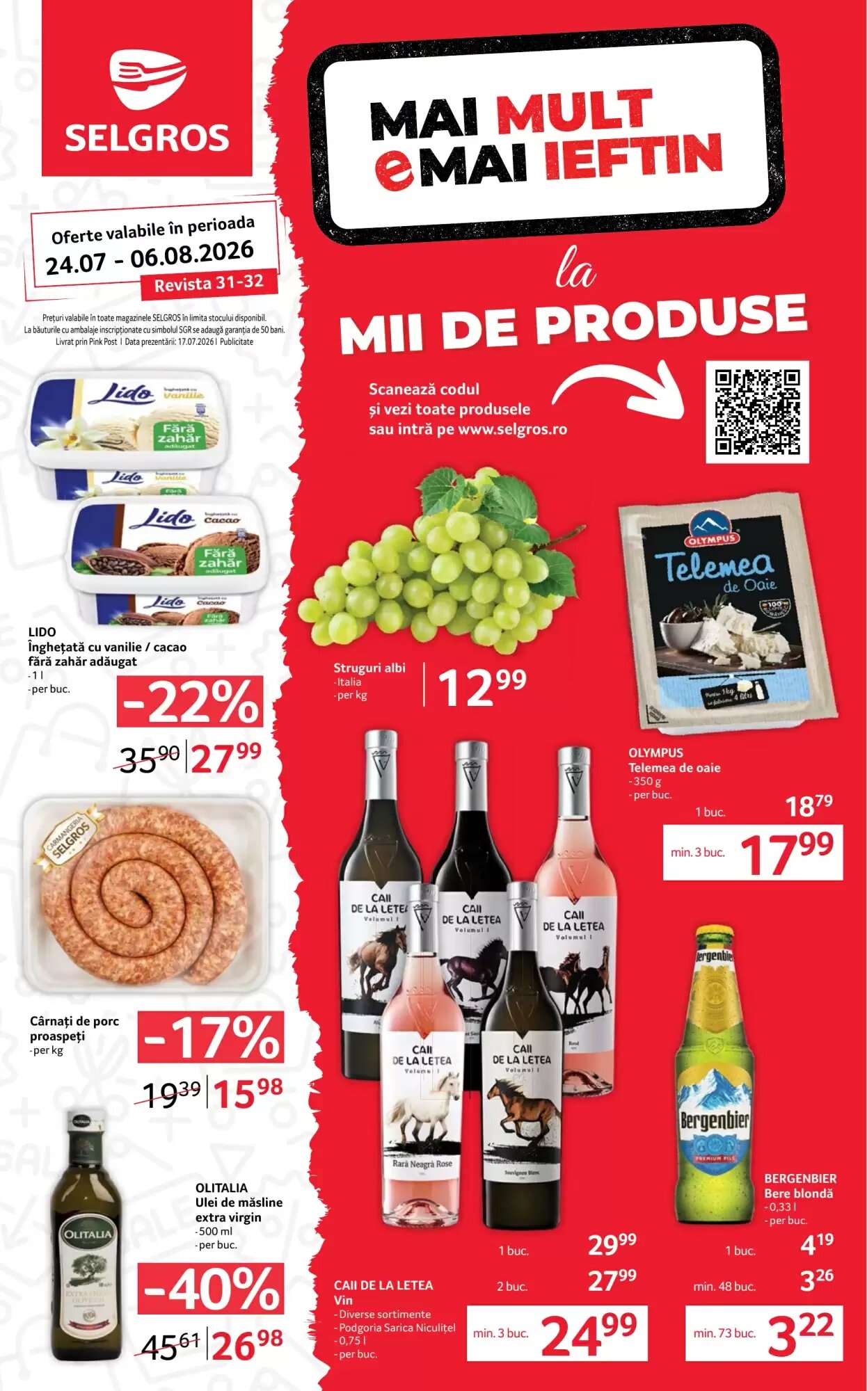 Catalogul cu oferte Selgros valabil de la 24.07.2026 - Pagina 1.