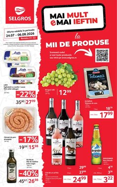Catalogul cu oferte Selgros valabil de la 24.07.2026