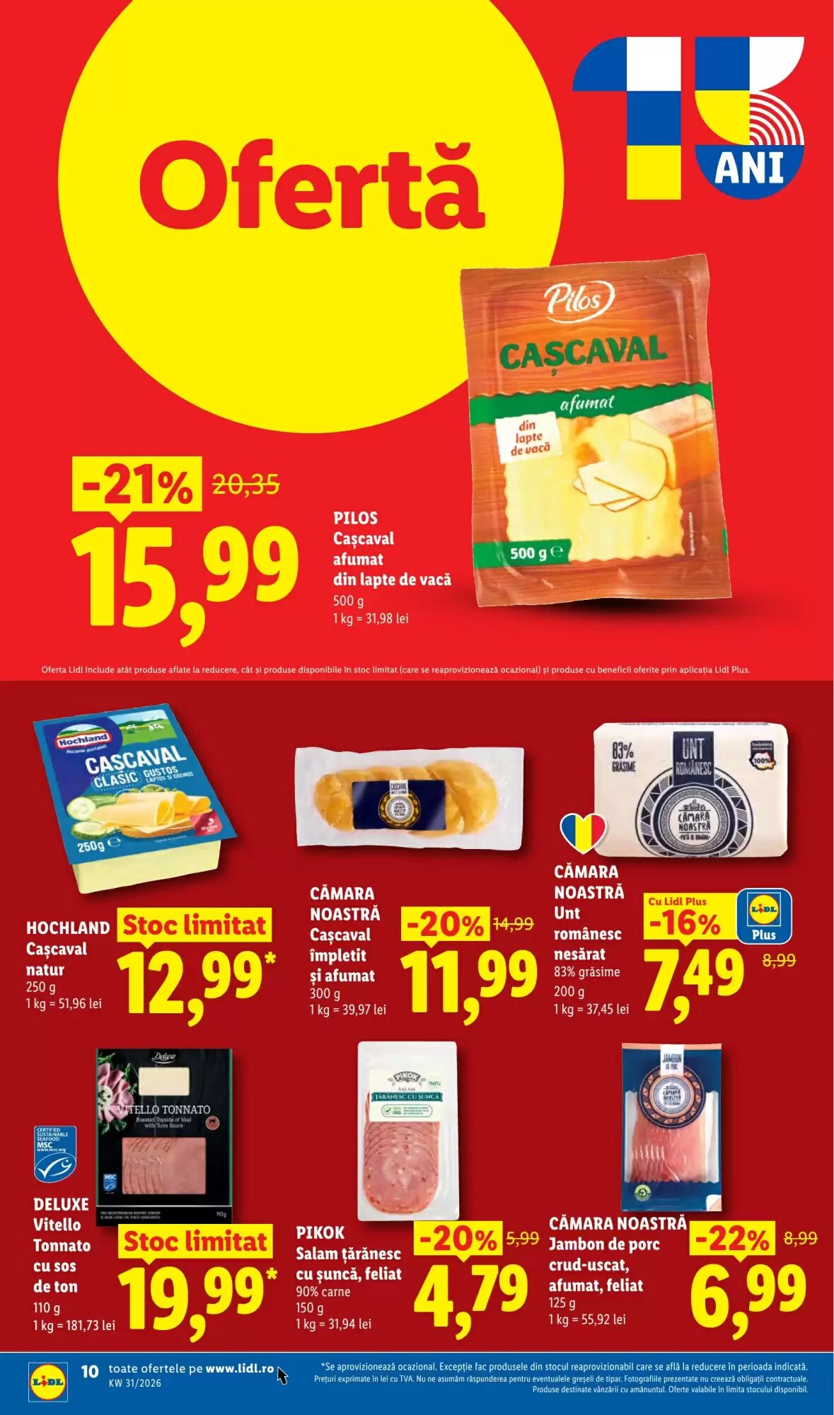 Catalogul cu oferte Lidl valabil de la 27.07.2026 - Pagina 10.