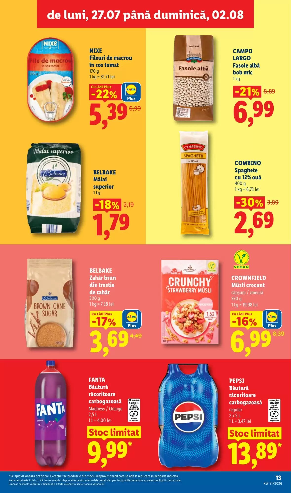 Catalogul cu oferte Lidl valabil de la 27.07.2026 - Pagina 13.
