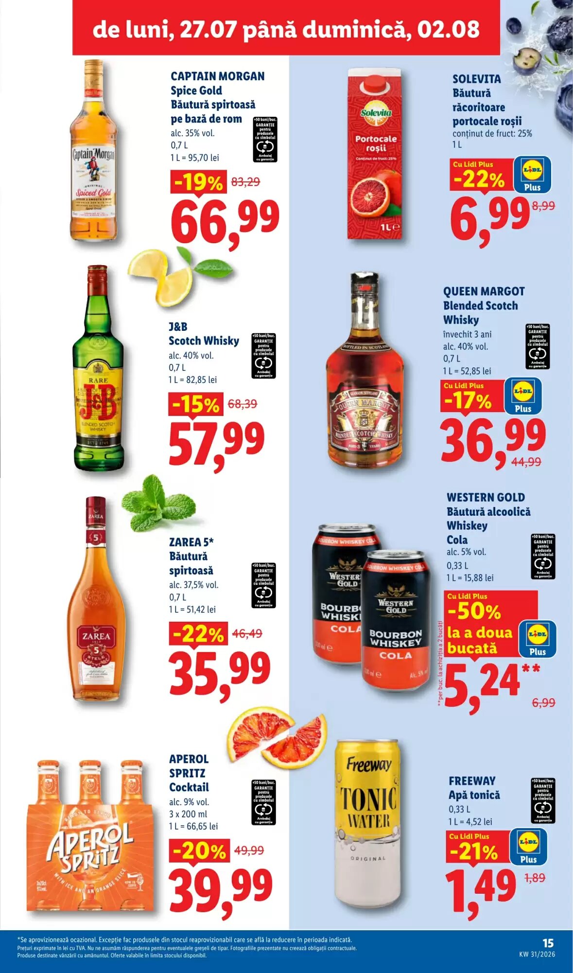 Catalogul cu oferte Lidl valabil de la 27.07.2026 - Pagina 15.