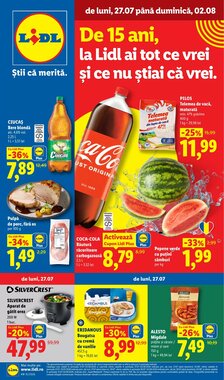 Catalogul cu oferte Lidl valabil de la 27.07.2026