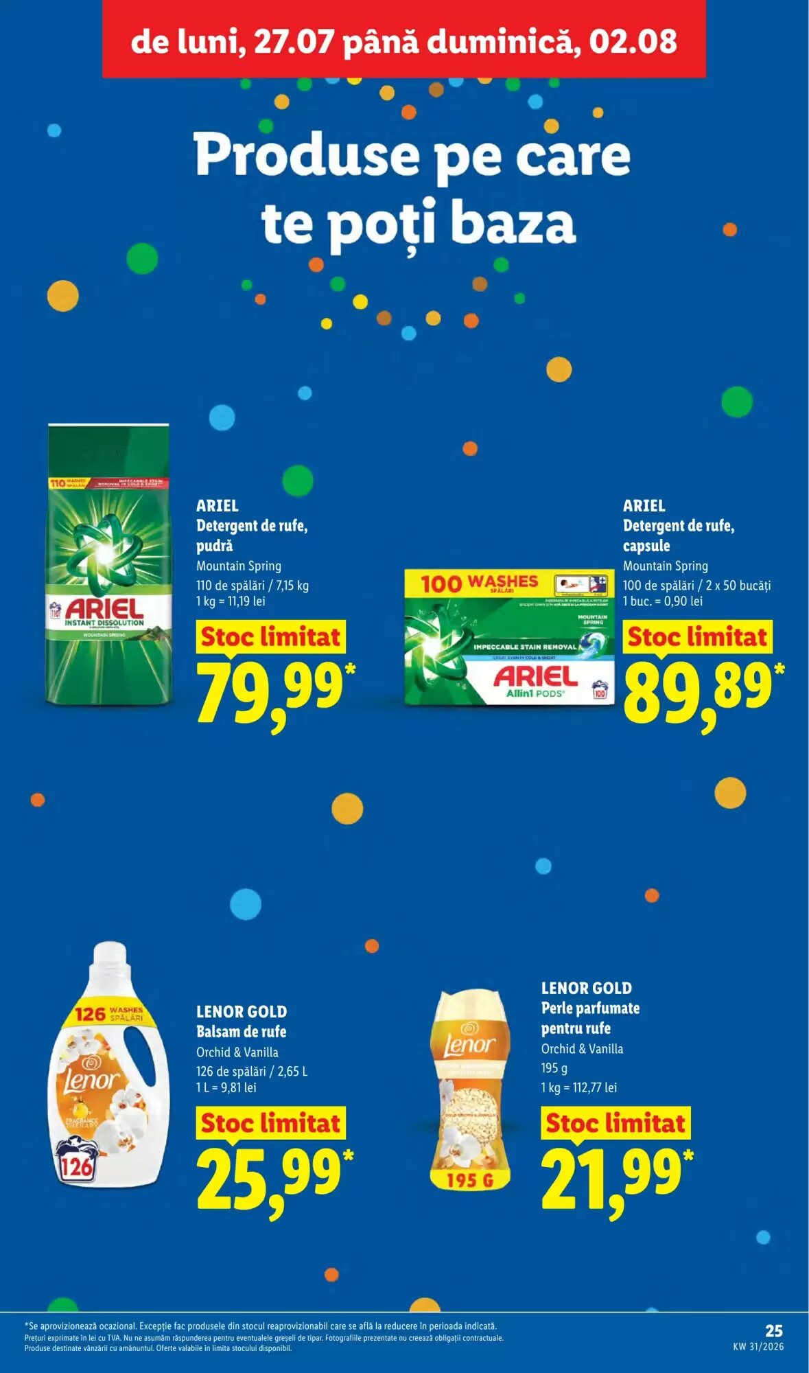 Catalogul cu oferte Lidl valabil de la 27.07.2026 - Pagina 25.