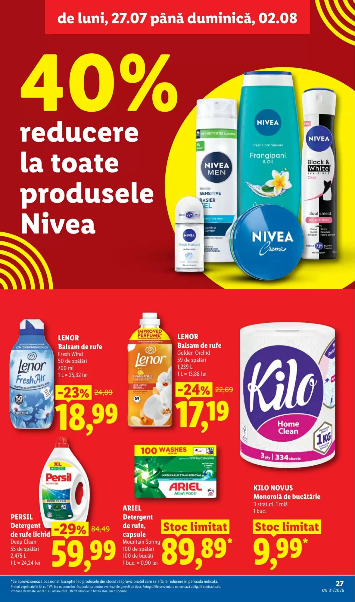 Catalogul cu oferte Lidl valabil de la 27.07.2026 - Pagina 27.
