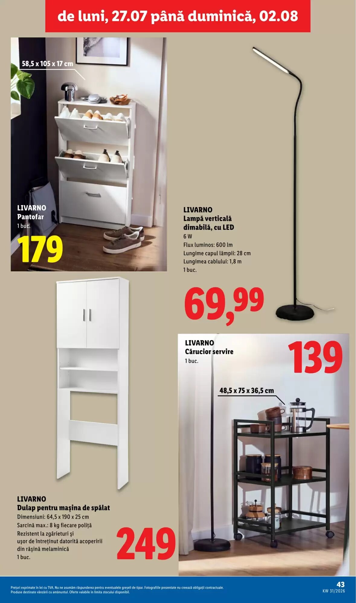 Catalogul cu oferte Lidl valabil de la 27.07.2026 - Pagina 43.