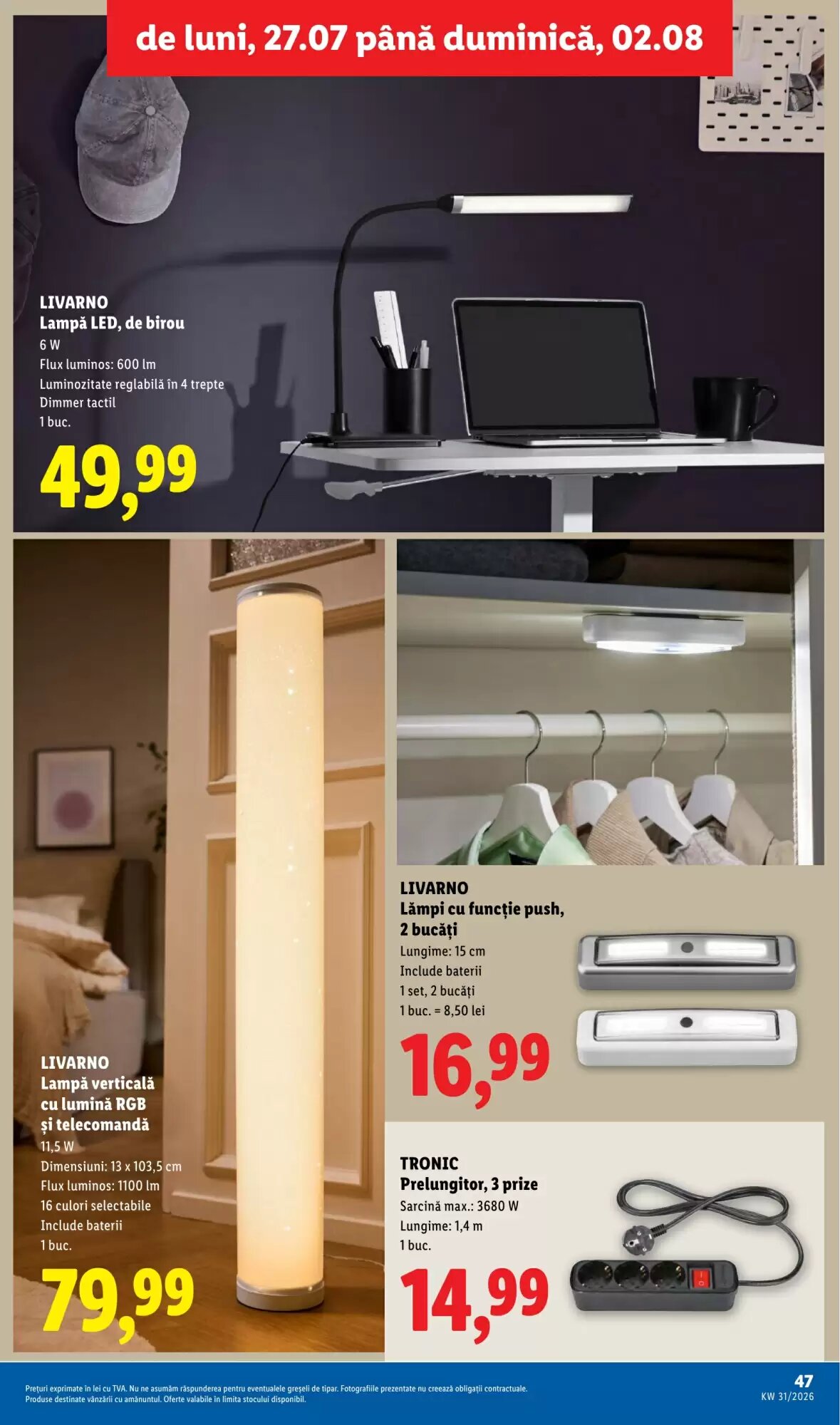 Catalogul cu oferte Lidl valabil de la 27.07.2026 - Pagina 47.