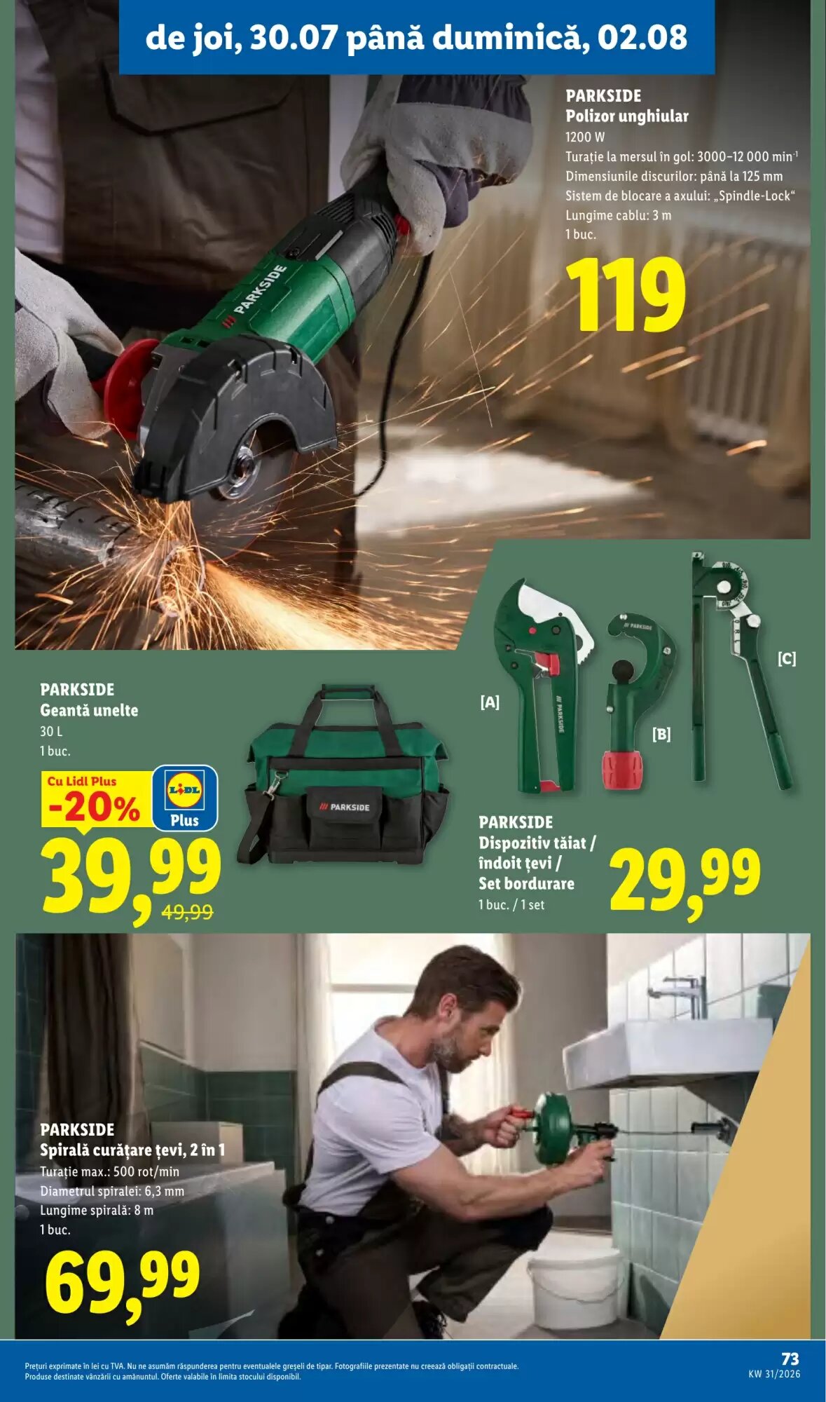 Catalogul cu oferte Lidl valabil de la 27.07.2026 - Pagina 73.