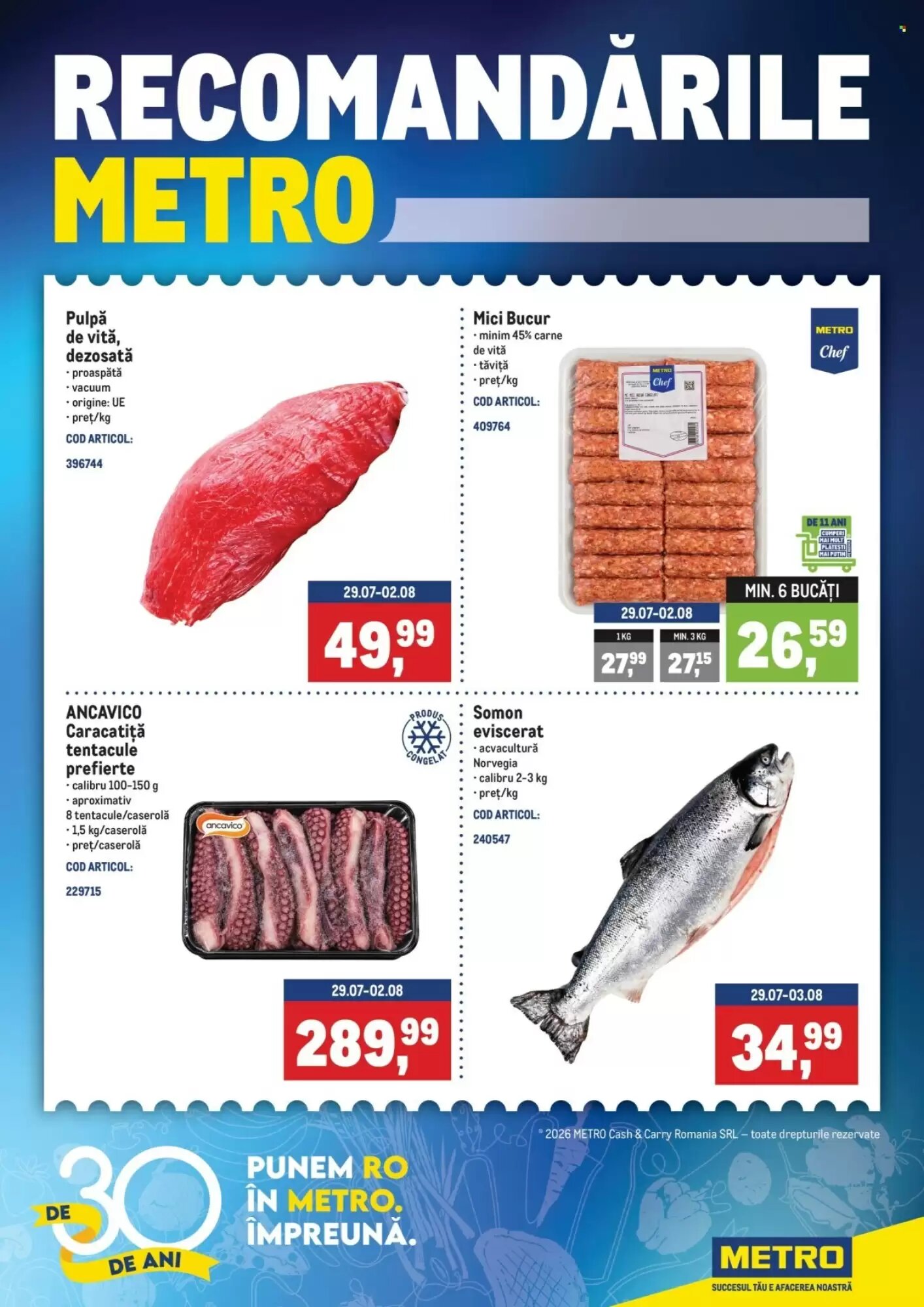 Catalogul cu oferte Metro valabil de la 27.07.2026 - Pagina 1.