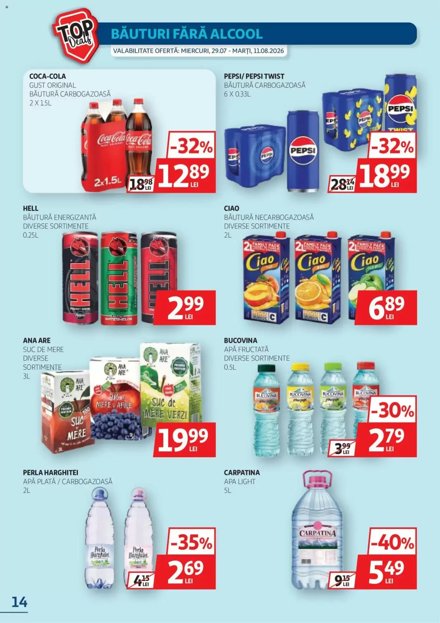 Catalogul cu oferte Auchan valabil de la 29.07.2026 - Pagina 14.