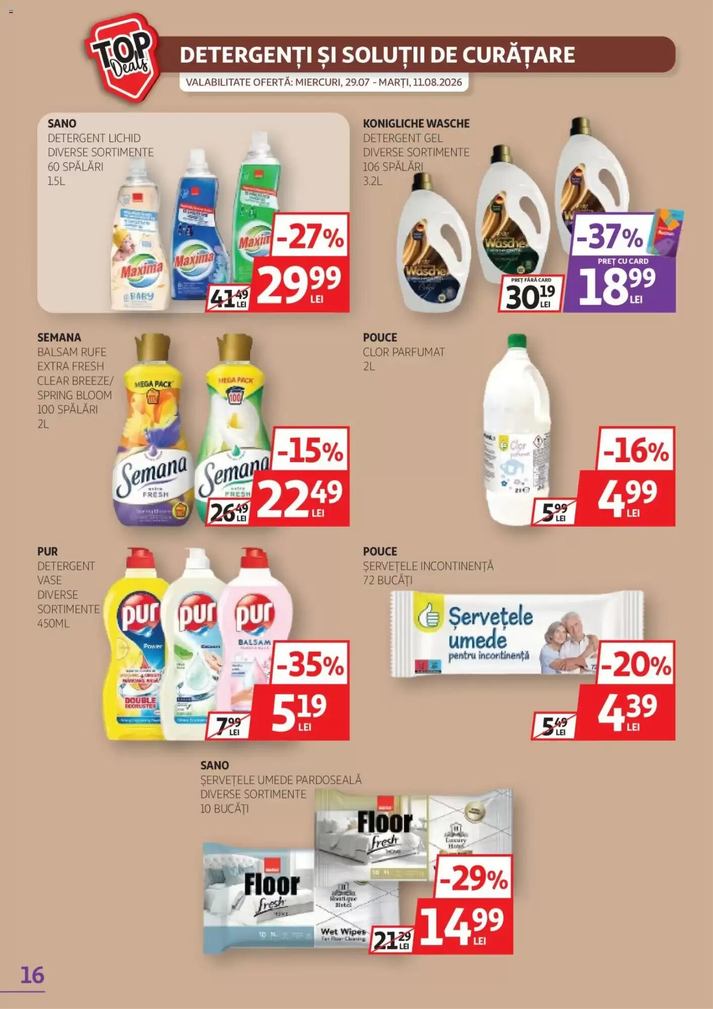 Catalogul cu oferte Auchan valabil de la 29.07.2026 - Pagina 16.