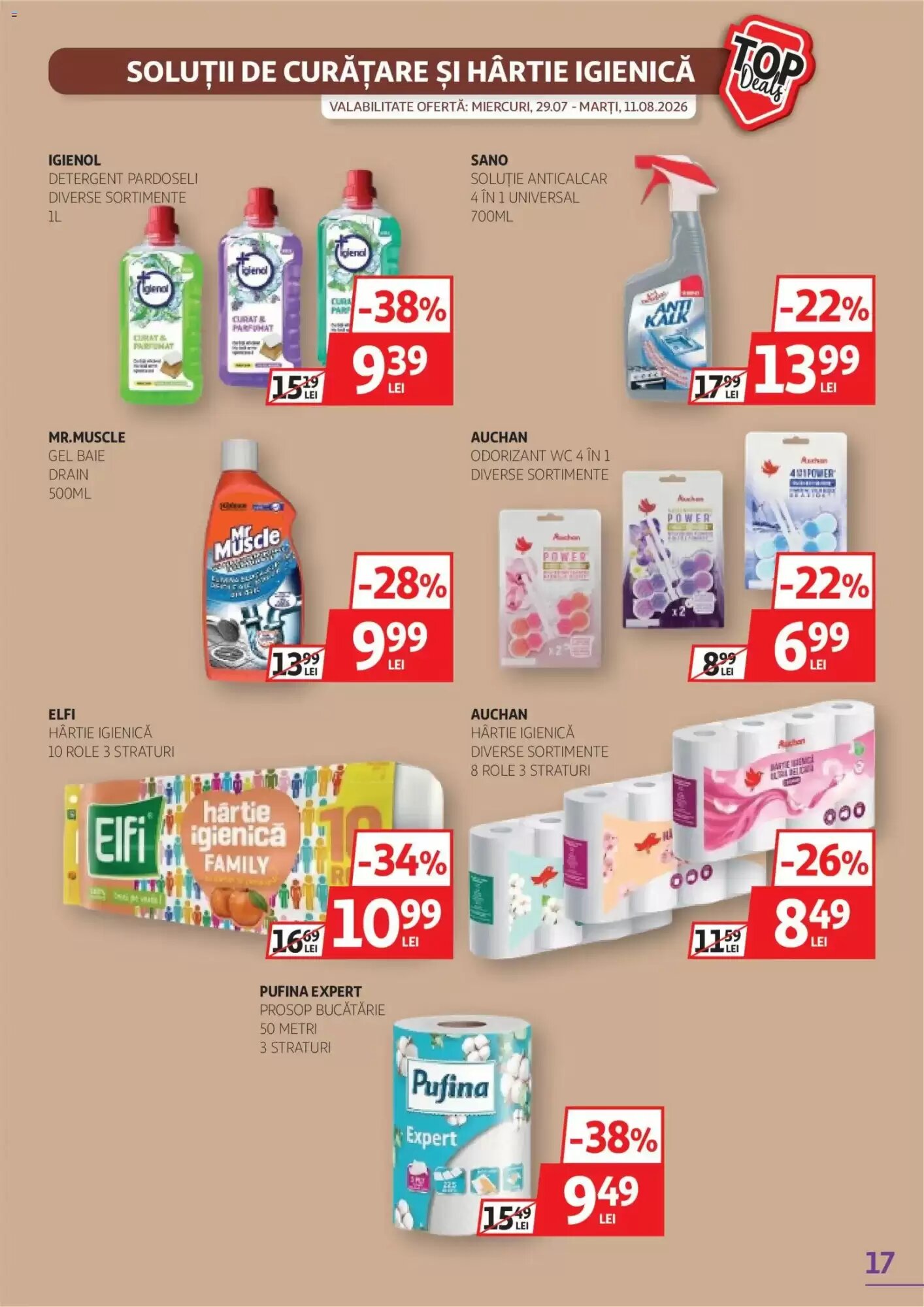 Catalogul cu oferte Auchan valabil de la 29.07.2026 - Pagina 17.