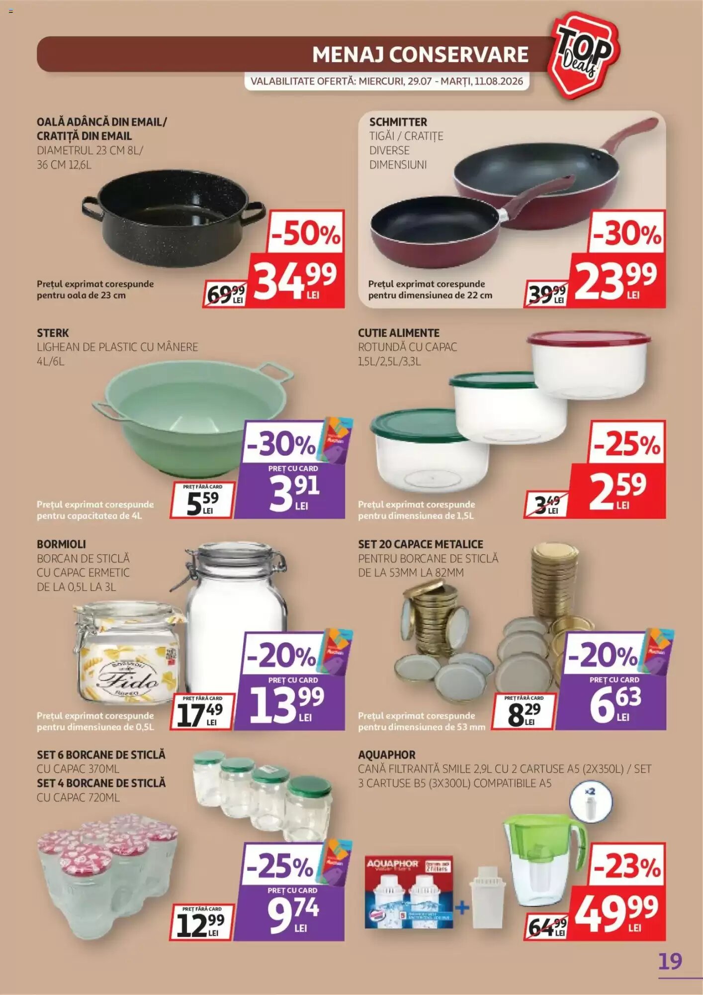 Catalogul cu oferte Auchan valabil de la 29.07.2026 - Pagina 19.
