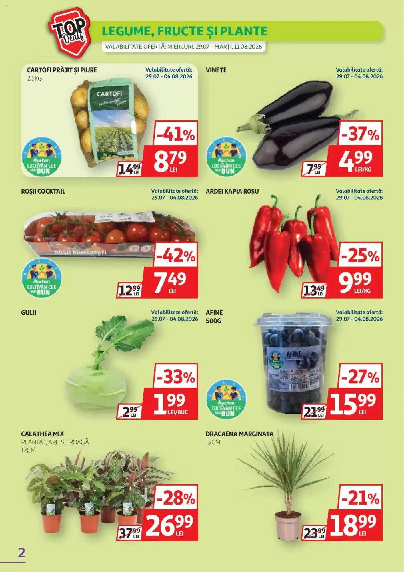 Catalogul cu oferte Auchan valabil de la 29.07.2026 - Pagina 2.