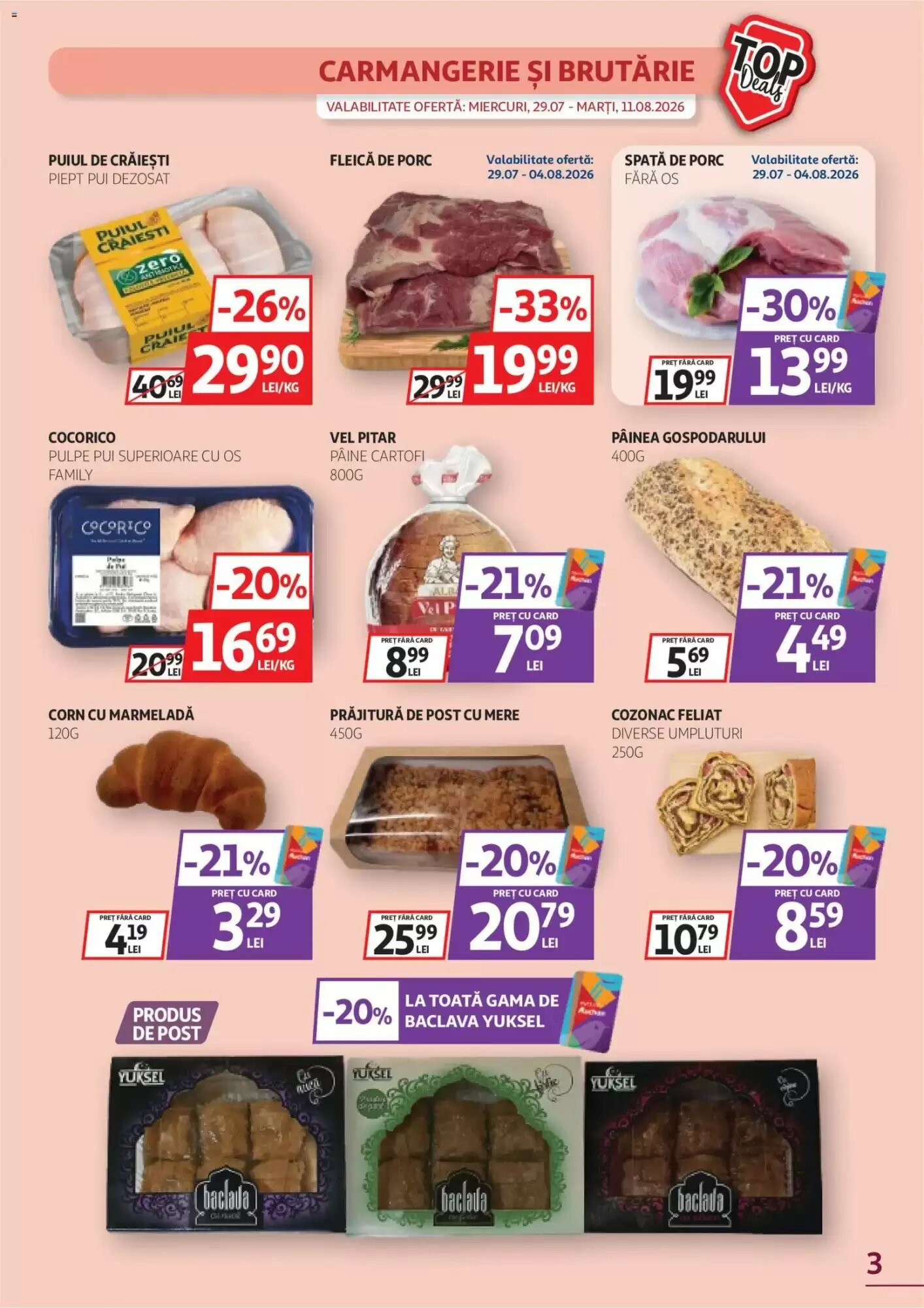 Catalogul cu oferte Auchan valabil de la 29.07.2026 - Pagina 3.