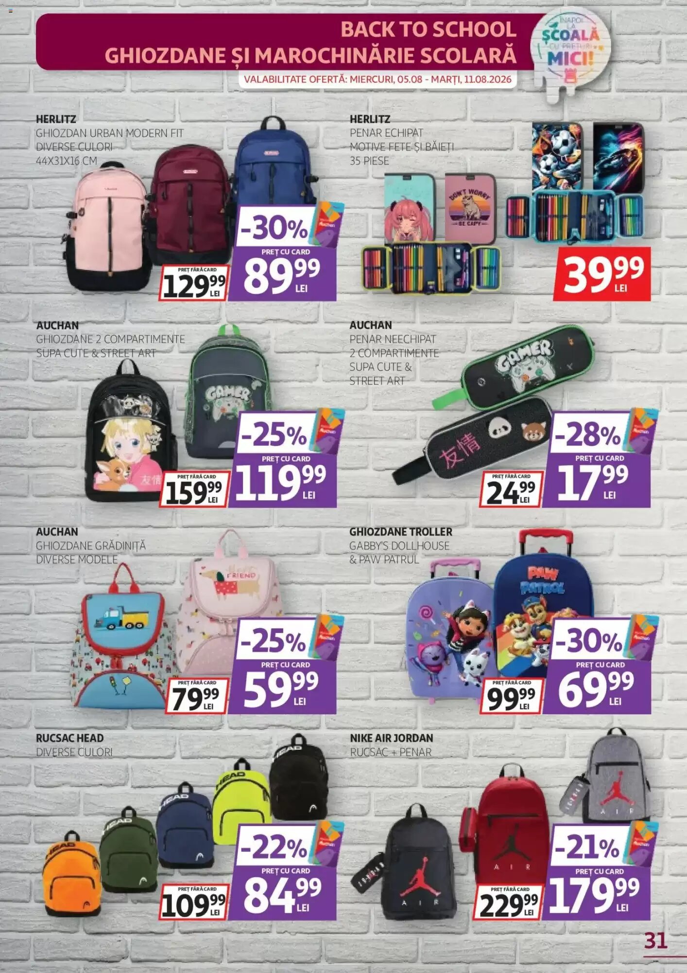 Catalogul cu oferte Auchan valabil de la 29.07.2026 - Pagina 31.