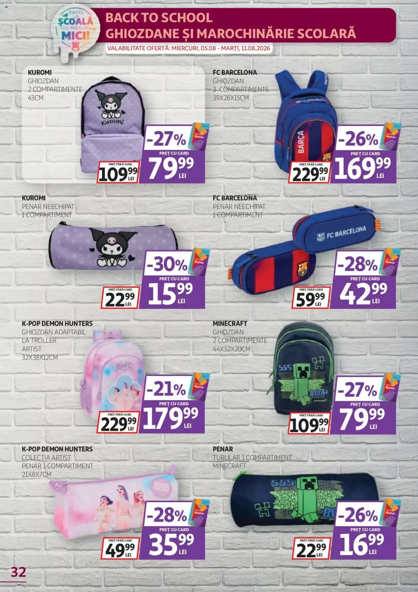 Catalogul cu oferte Auchan valabil de la 29.07.2026 - Pagina 32.