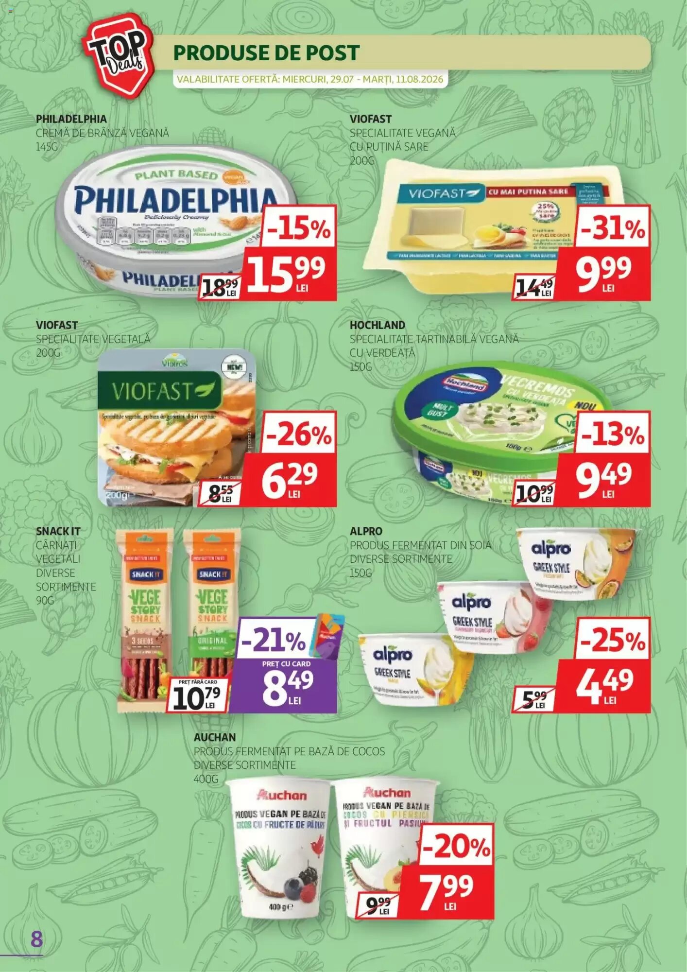 Catalogul cu oferte Auchan valabil de la 29.07.2026 - Pagina 8.