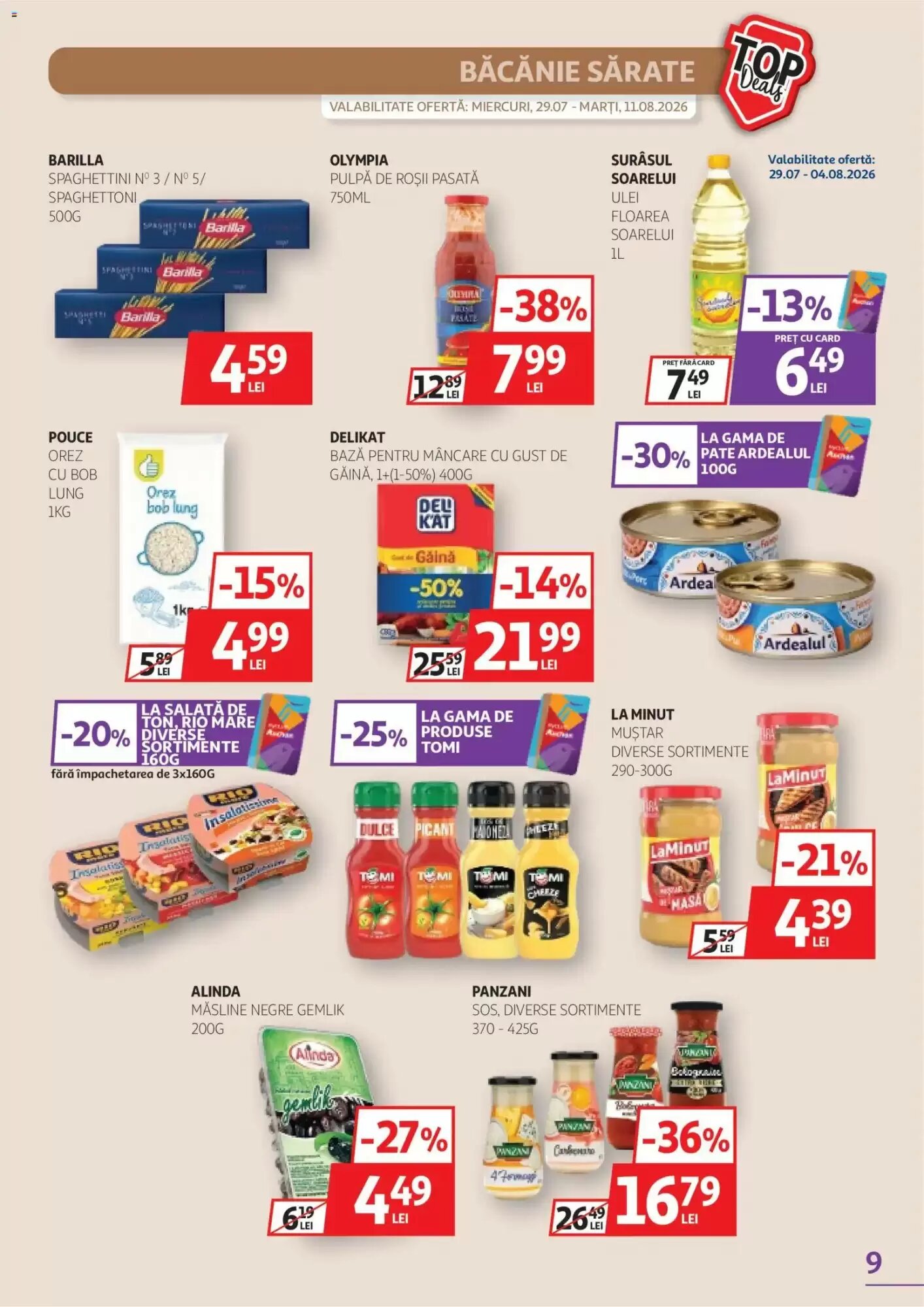 Catalogul cu oferte Auchan valabil de la 29.07.2026 - Pagina 9.