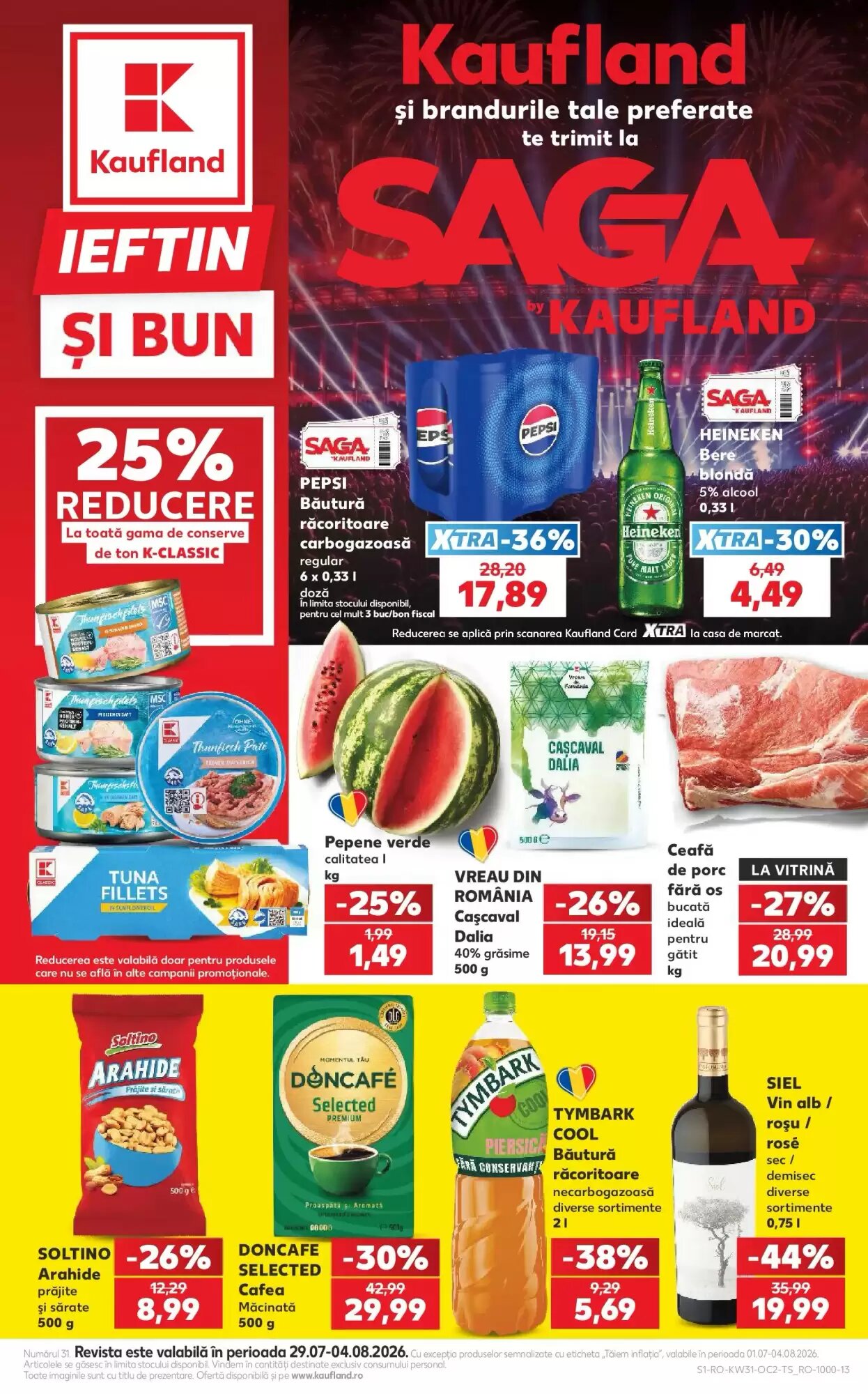 Catalogul cu oferte Kaufland valabil de la 29.07.2026 - Pagina 1.