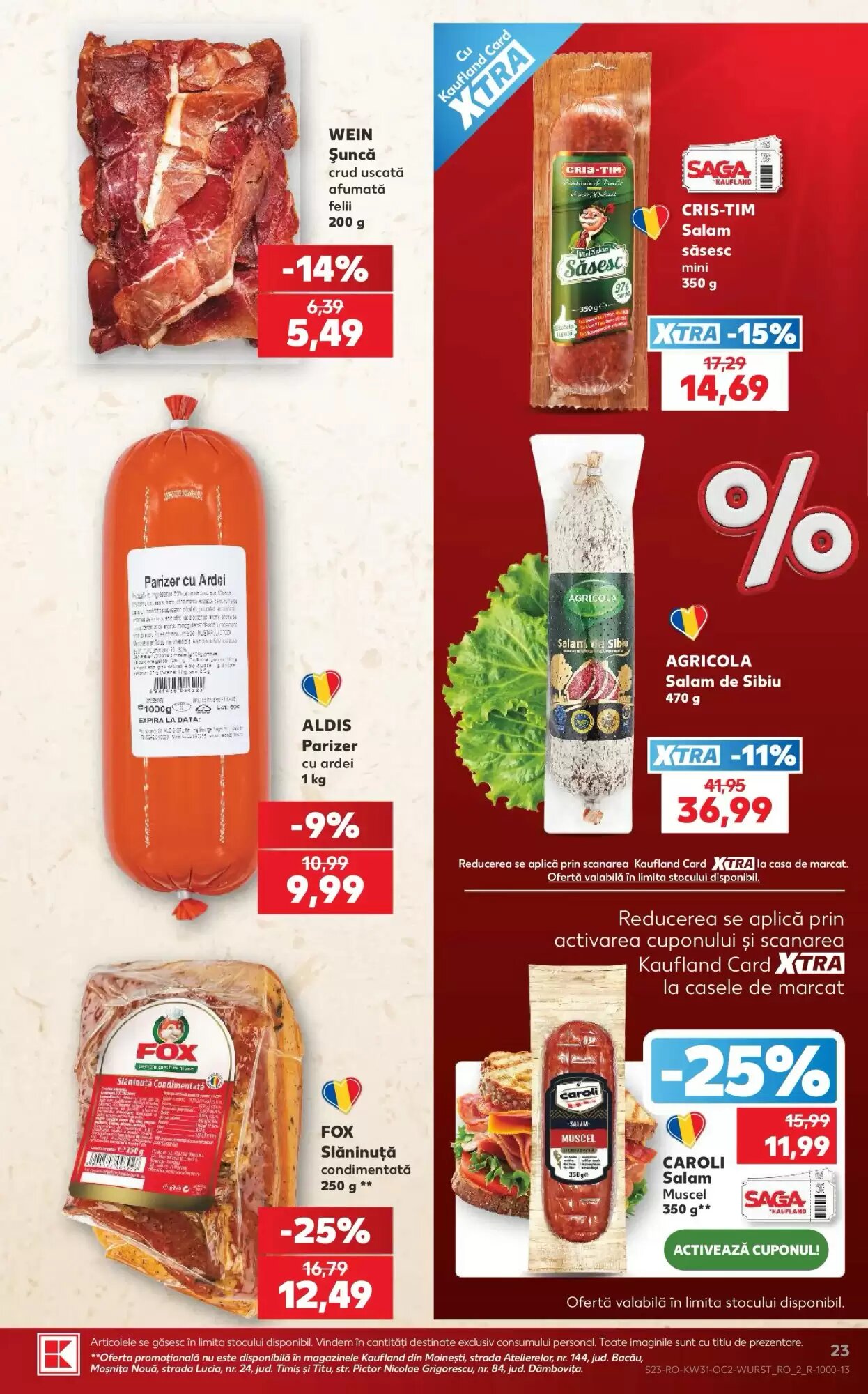 Catalogul cu oferte Kaufland valabil de la 29.07.2026 - Pagina 23.