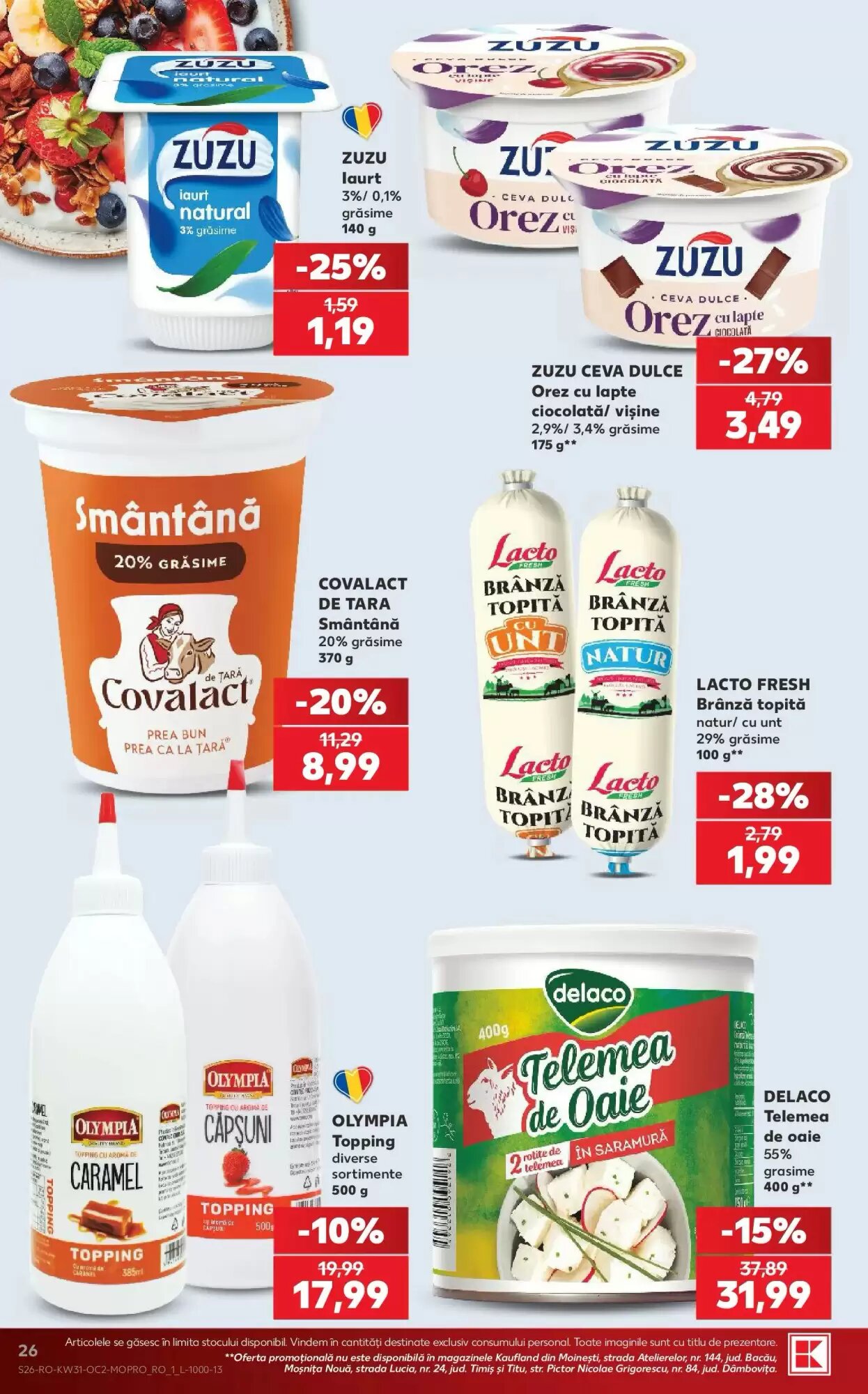 Catalogul cu oferte Kaufland valabil de la 29.07.2026 - Pagina 26.