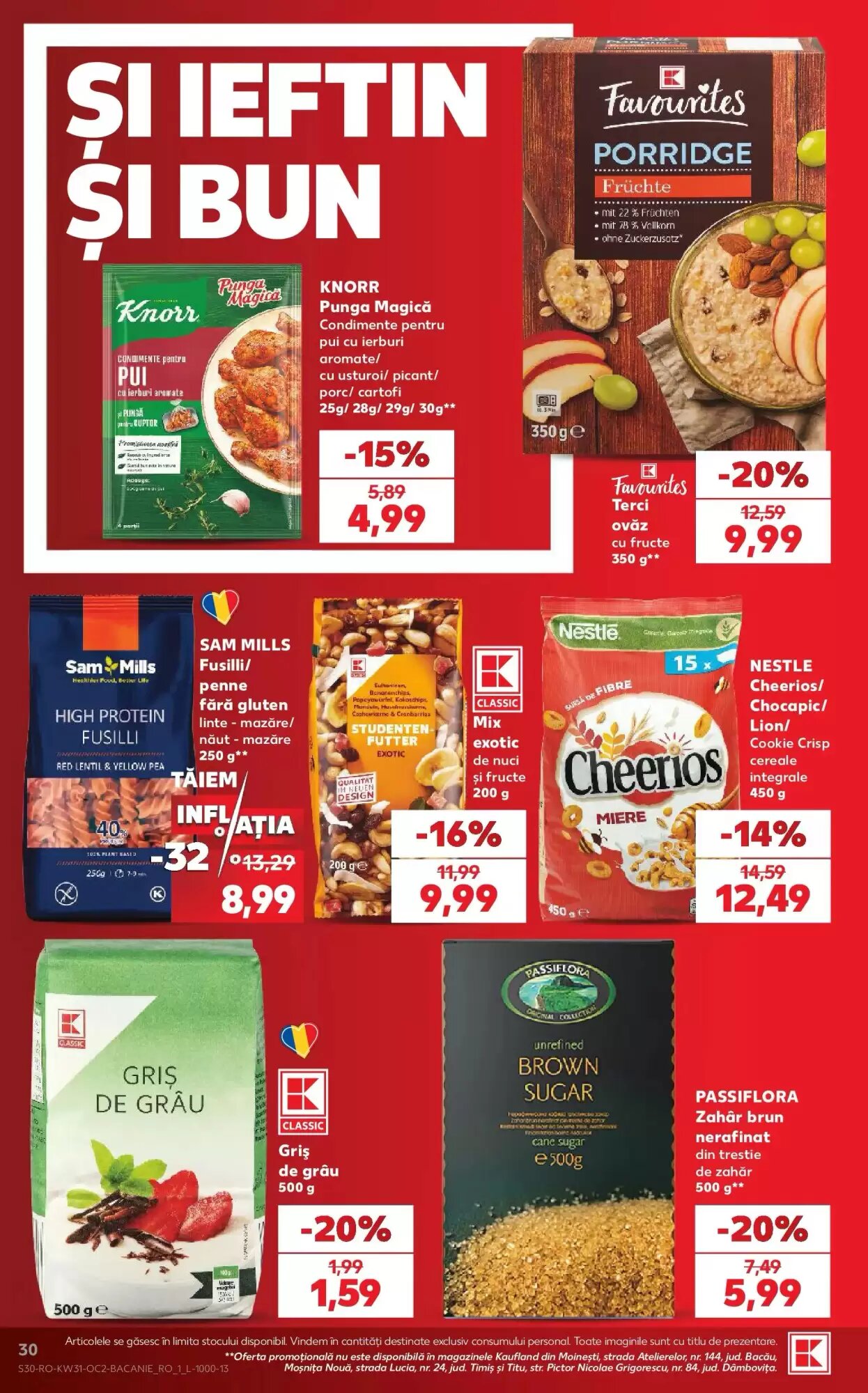 Catalogul cu oferte Kaufland valabil de la 29.07.2026 - Pagina 30.