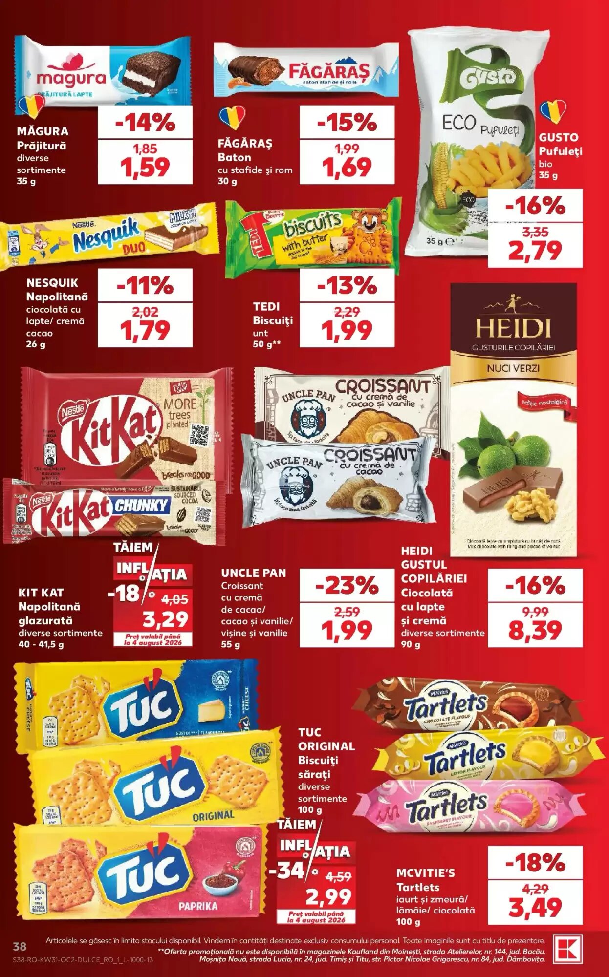Catalogul cu oferte Kaufland valabil de la 29.07.2026 - Pagina 38.