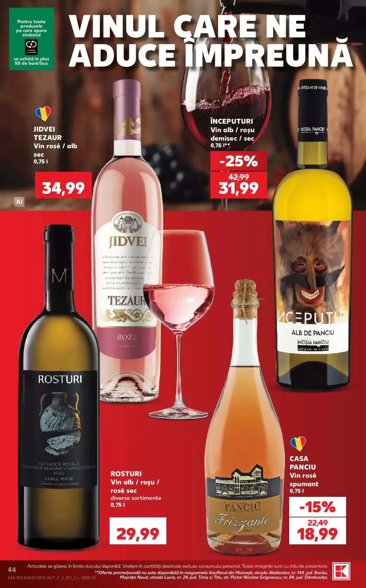 Catalogul cu oferte Kaufland valabil de la 29.07.2026 - Pagina 44.