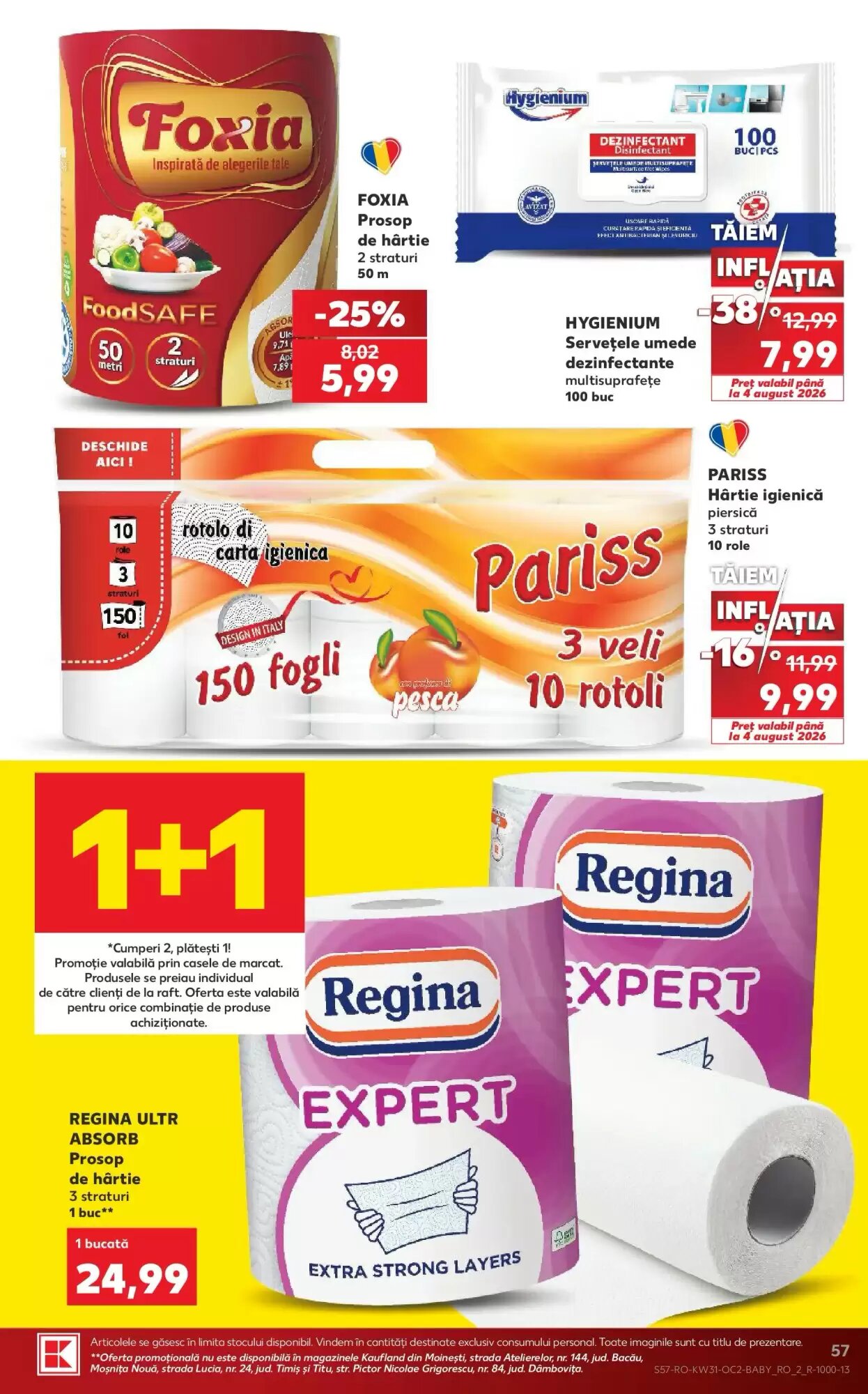 Catalogul cu oferte Kaufland valabil de la 29.07.2026 - Pagina 57.