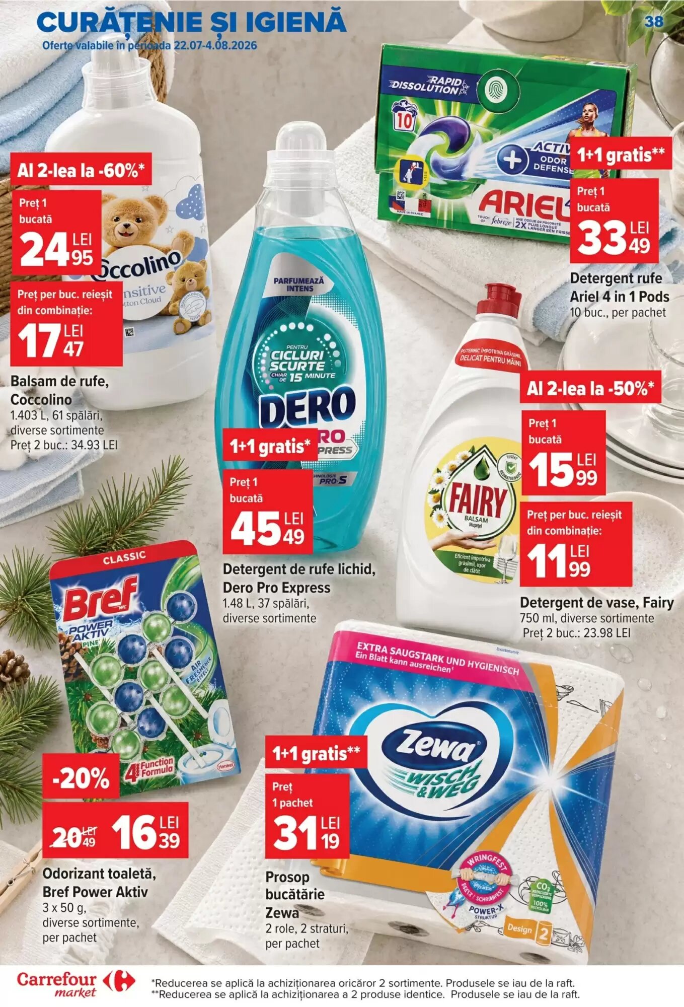 Catalogul cu oferte Carrefour Market valabil de la 29.07.2026 - Pagina 38.