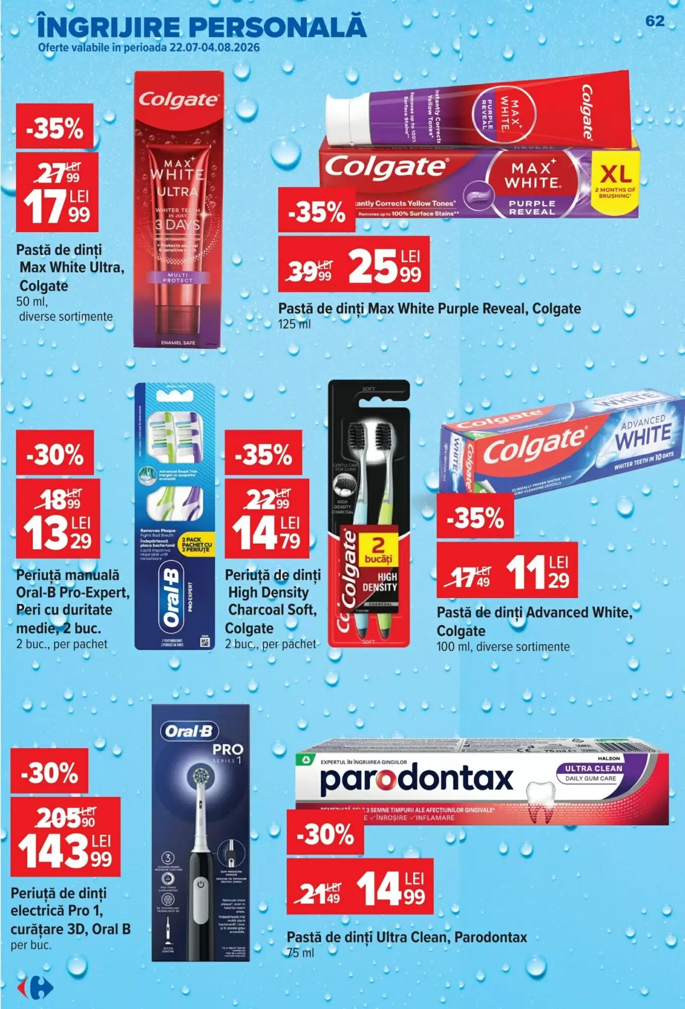 Catalogul cu oferte Carrefour valabil de la 29.07.2026 - Pagina 62.