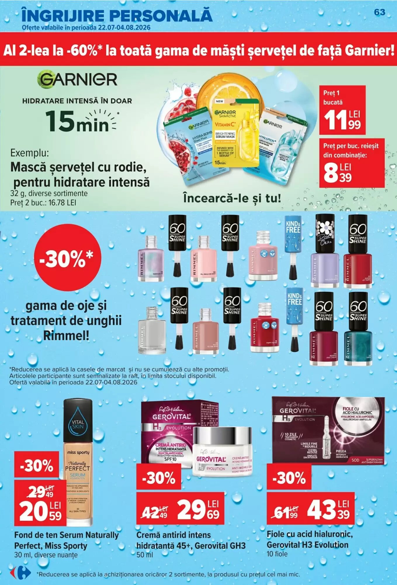 Catalogul cu oferte Carrefour valabil de la 29.07.2026 - Pagina 63.