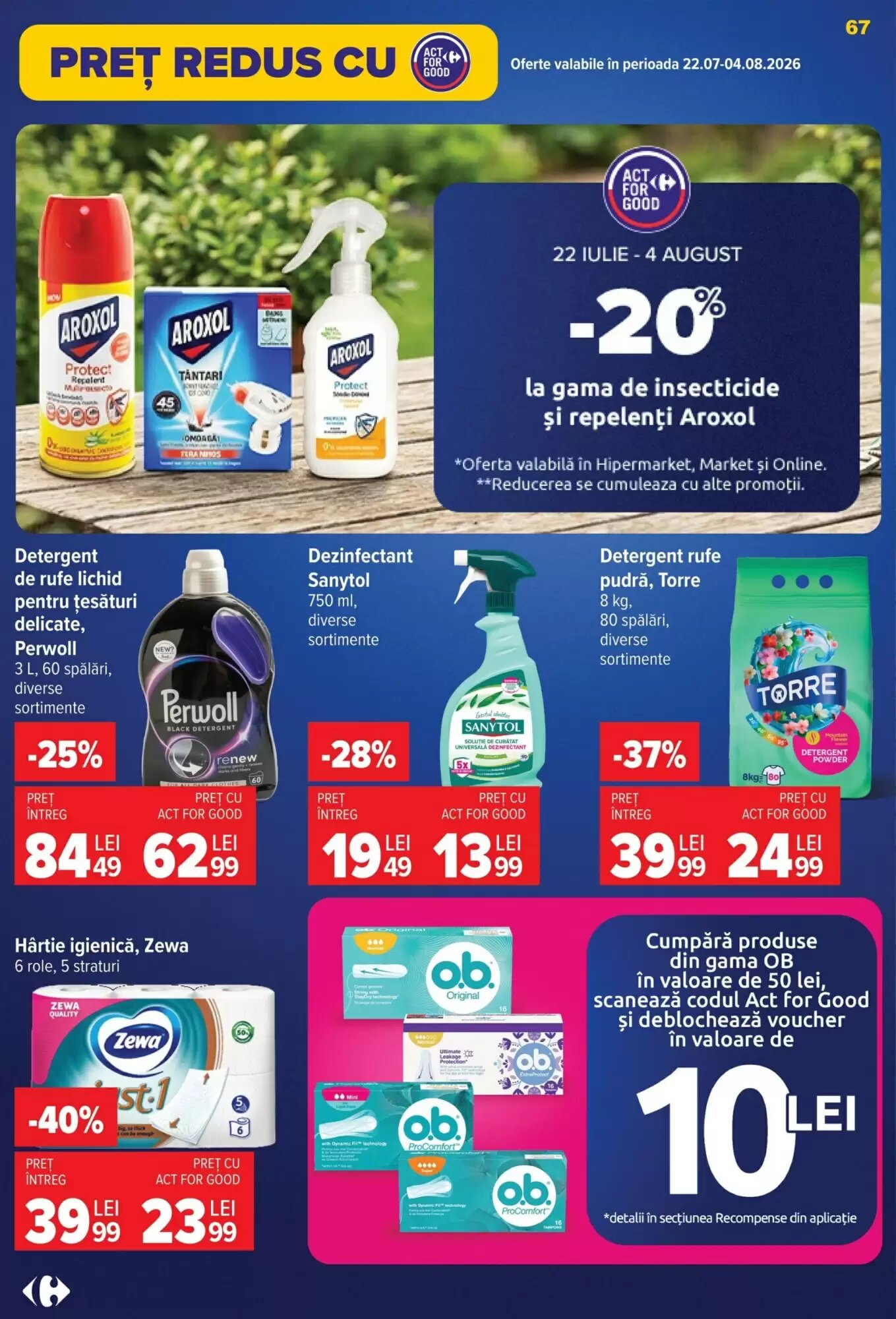 Catalogul cu oferte Carrefour valabil de la 29.07.2026 - Pagina 67.