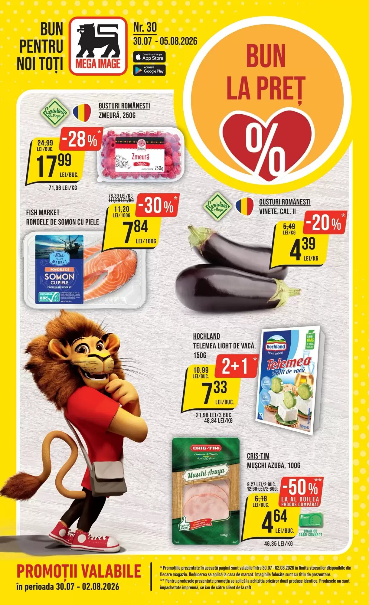 Catalogul cu oferte Mega Image valabil de la 30.07.2026 - Pagina 1.