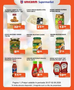 Catalogul cu oferte Unicarm valabil de la 30.07.2026