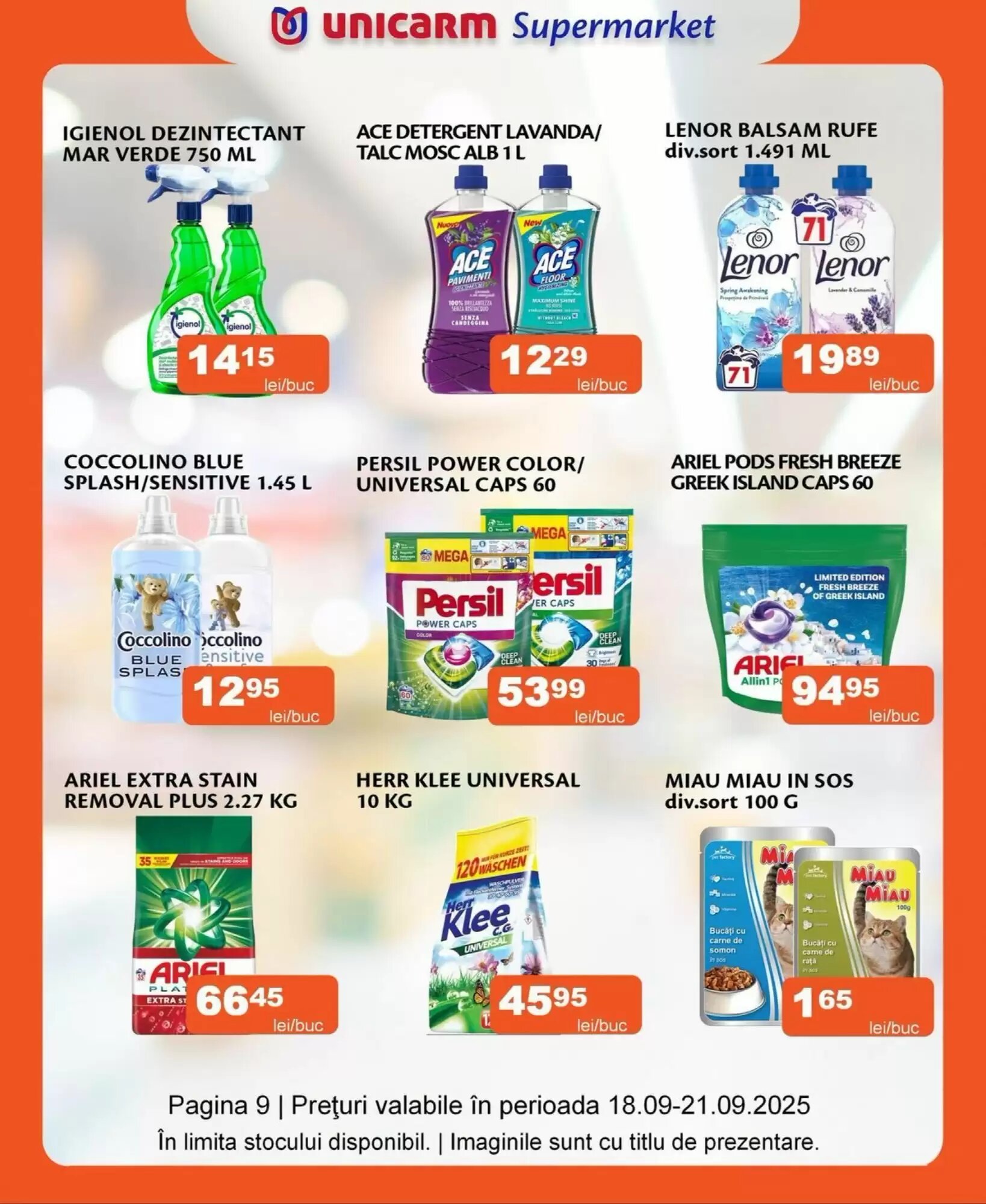 Catalogul cu oferte Unicarm valabil de la 30.07.2026 - Pagina 9.