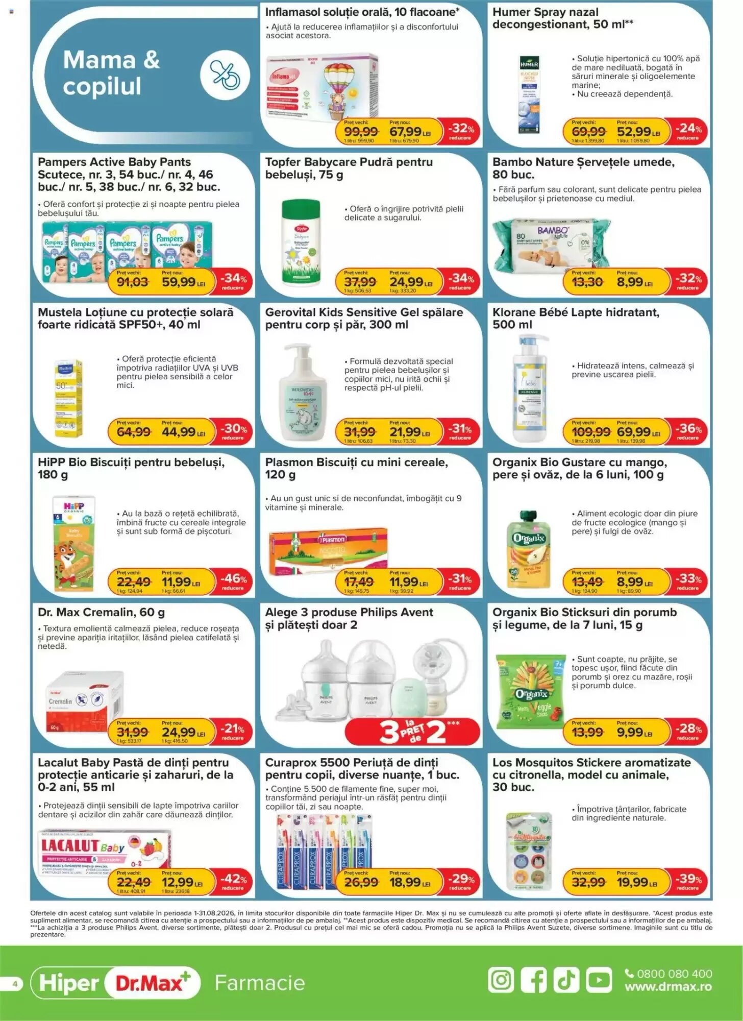 Catalogul cu oferte Dr.Max valabil de la 31.07.2026 - Pagina 4.