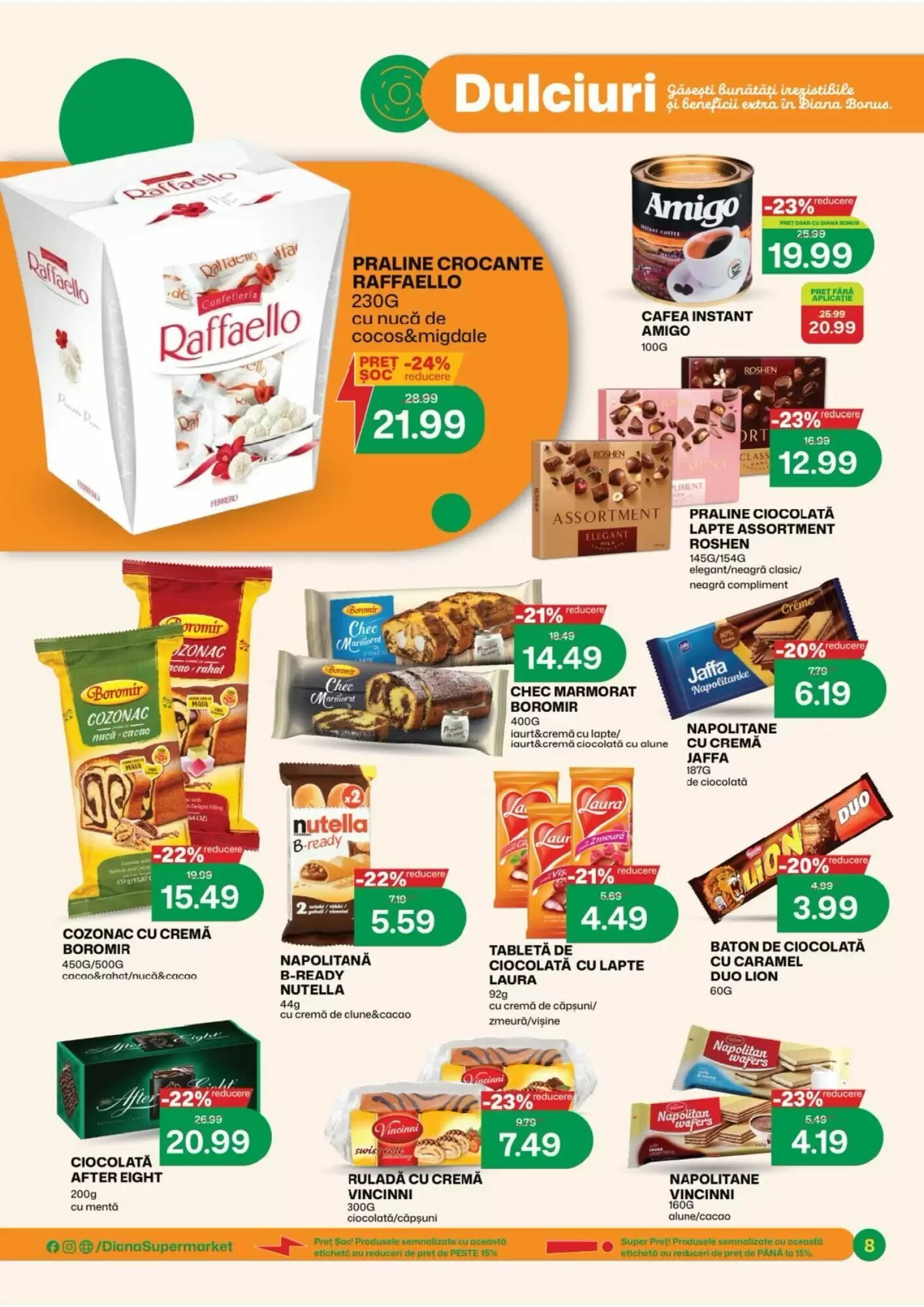 Catalogul cu oferte Diana Supermarket valabil de la 01.08.2026 - Pagina 8.